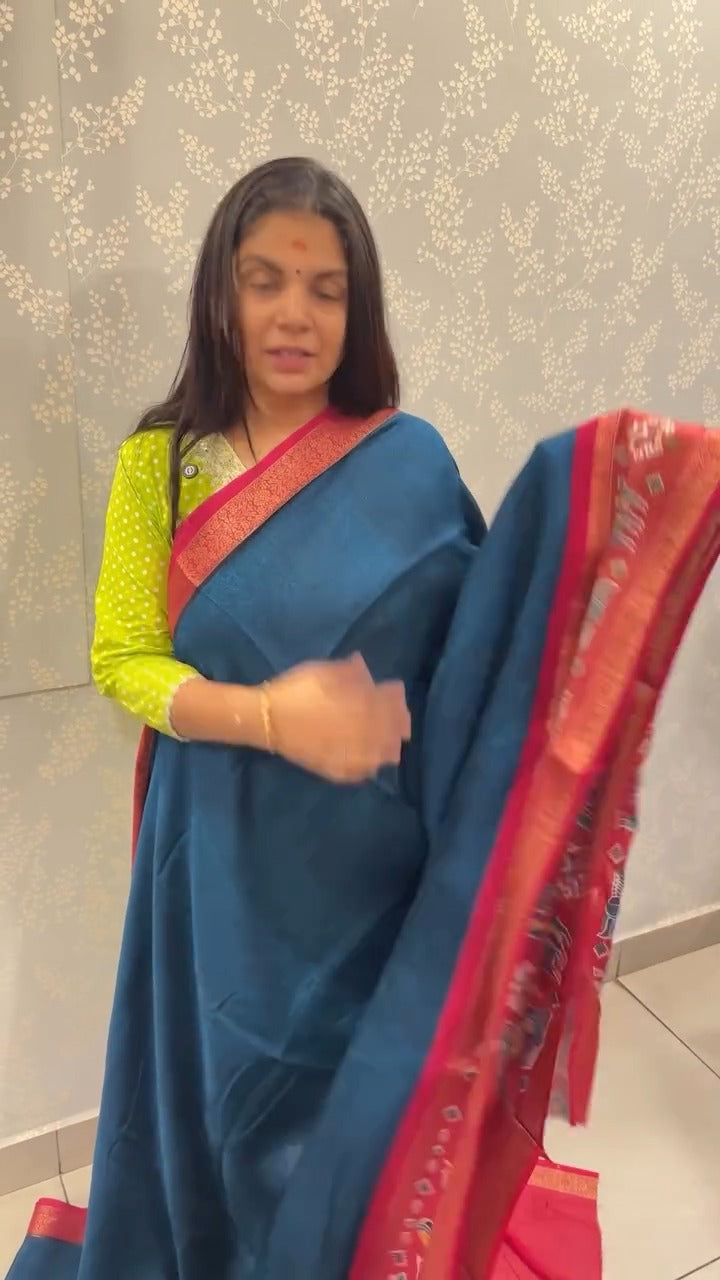 Fancy Brasso Silk Saree
Product Code - TTDS2605
Tag Price @ Rs.14...