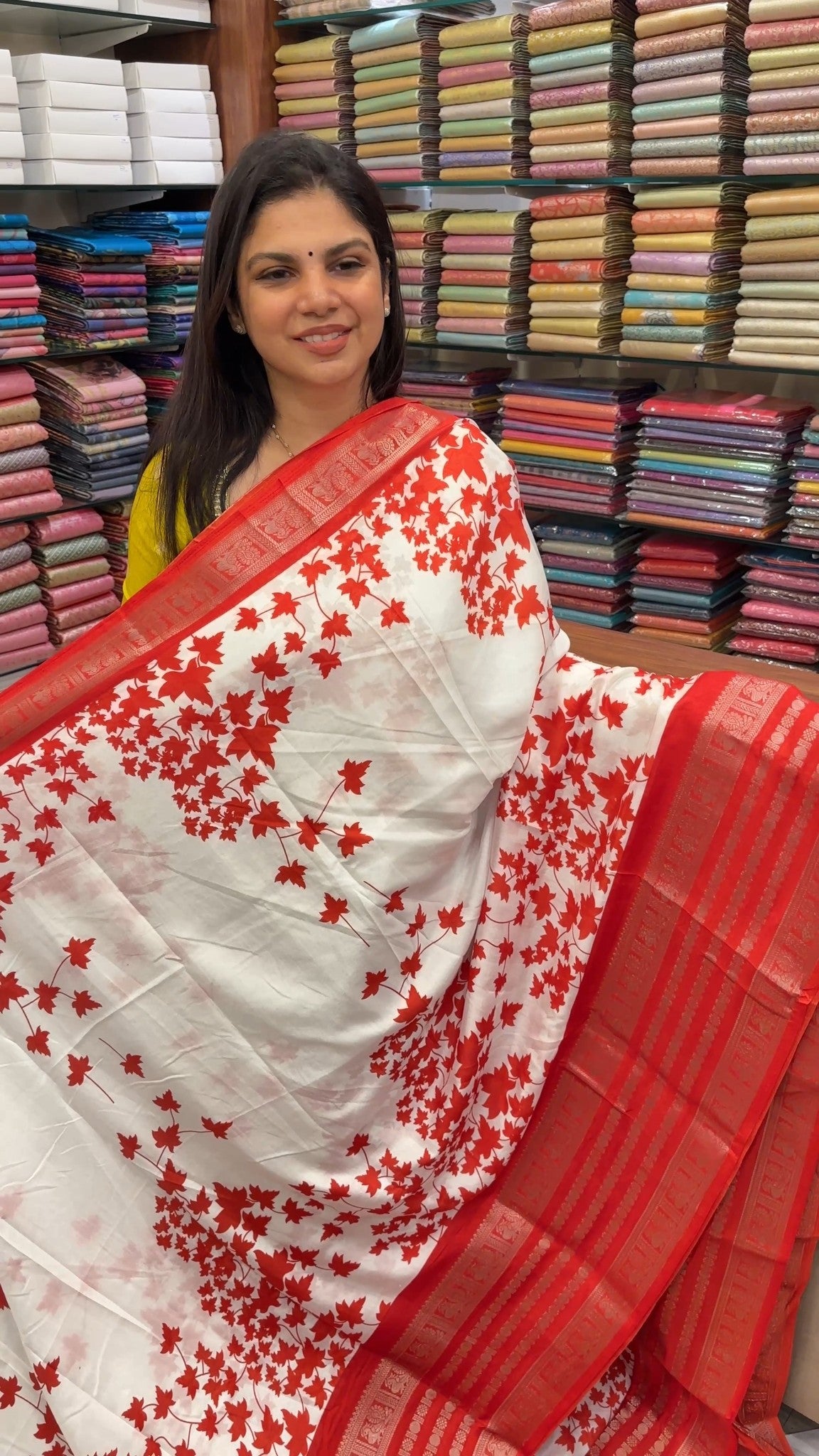 Printed Dola Silk Saree | TTDS2703
Sale Price @ Rs. 800/-
Tag Pric...