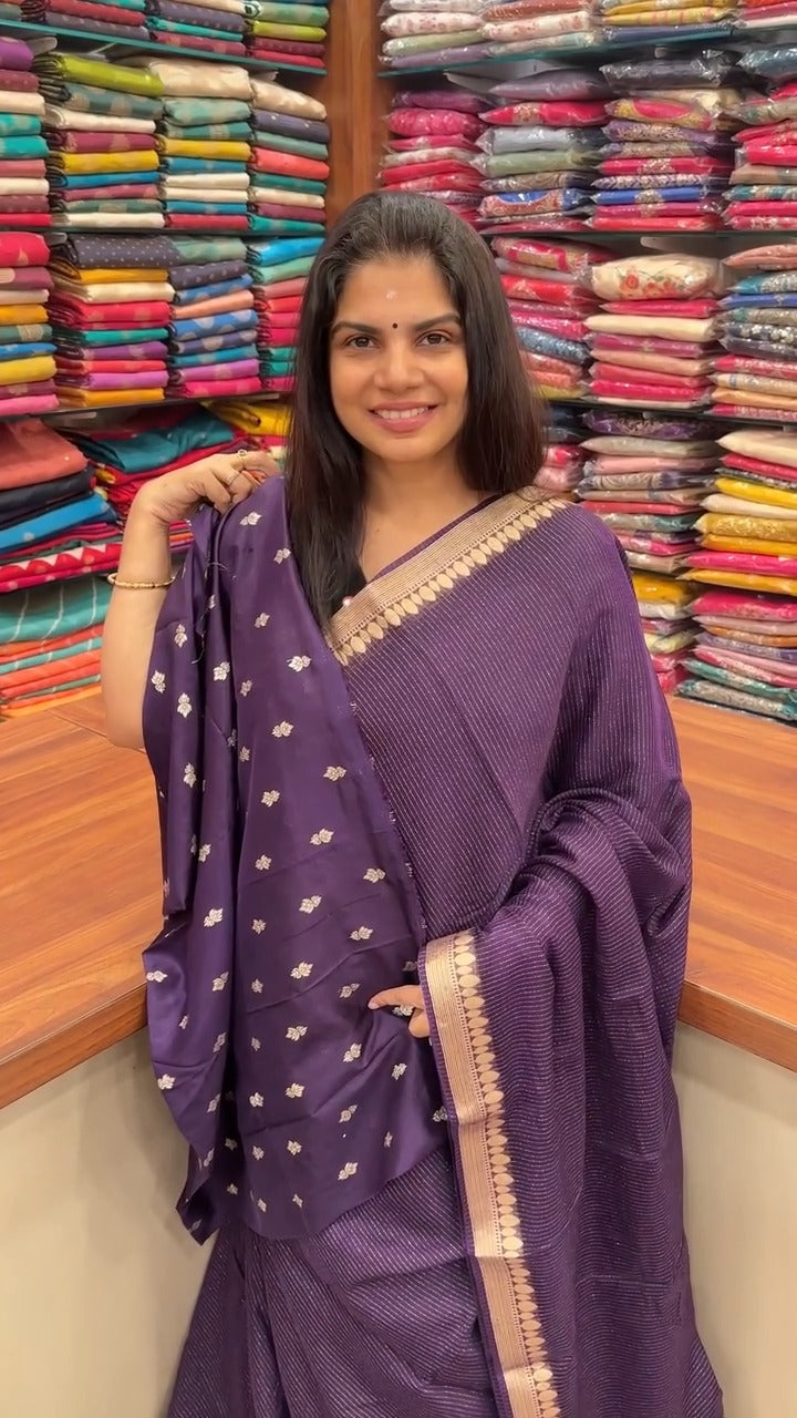 Fancy Georgette Saree With Vaira Oosi Pattern
Product Code - TTDS2...