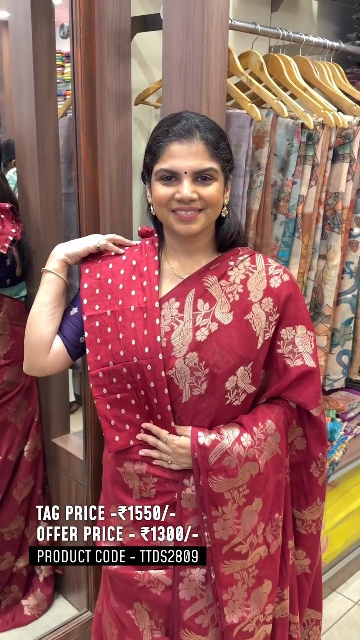 Khadi Silk Saree | TTDS2809
Regular Price @ Rs.1550/-
Offer Price ...