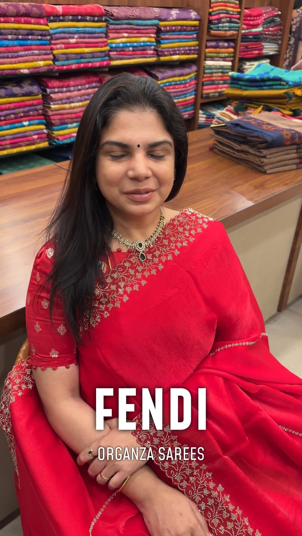 Fendi Organza Sarees
In organza sarees, the fabric itself is light...