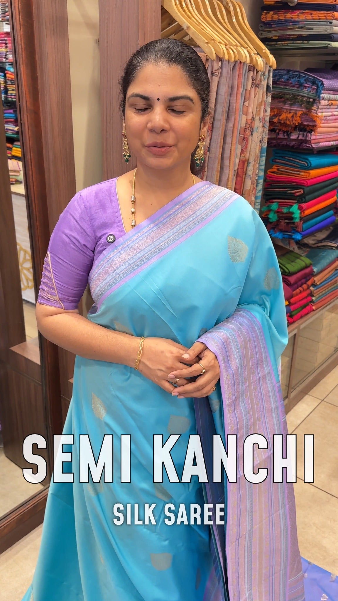 Semi Kanchi Silk Saree - TTDS2922
A semi Kanchi silk saree blends ...