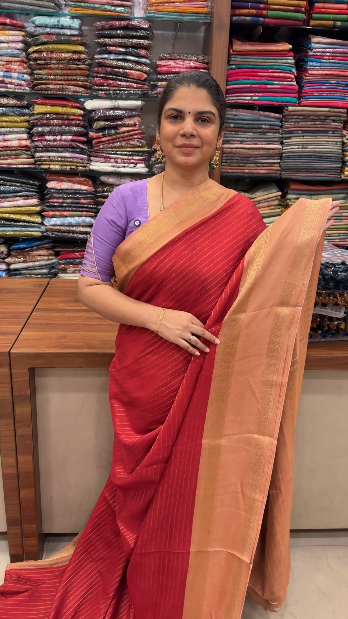 ✨ Wrap yourself in elegance with our Georgette Saree – TTDS2927. Li...