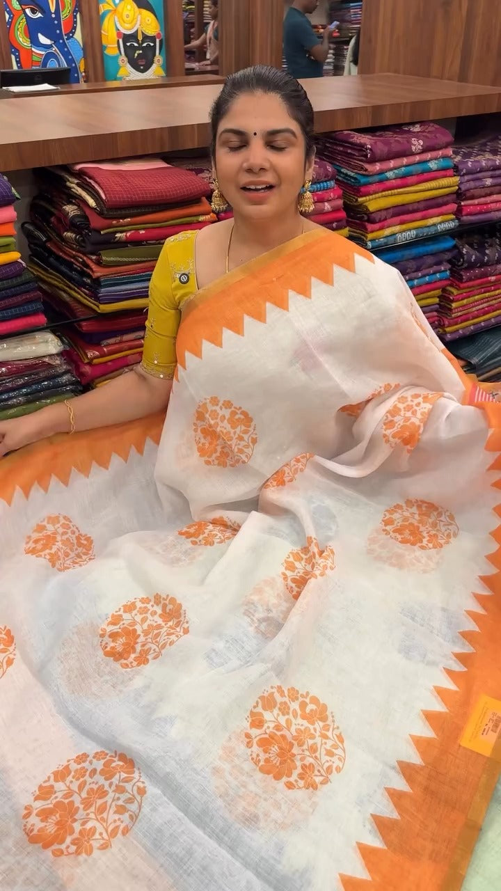 Here’s a simple Instagram caption for your saree:
✨ Chanderi Cotto...