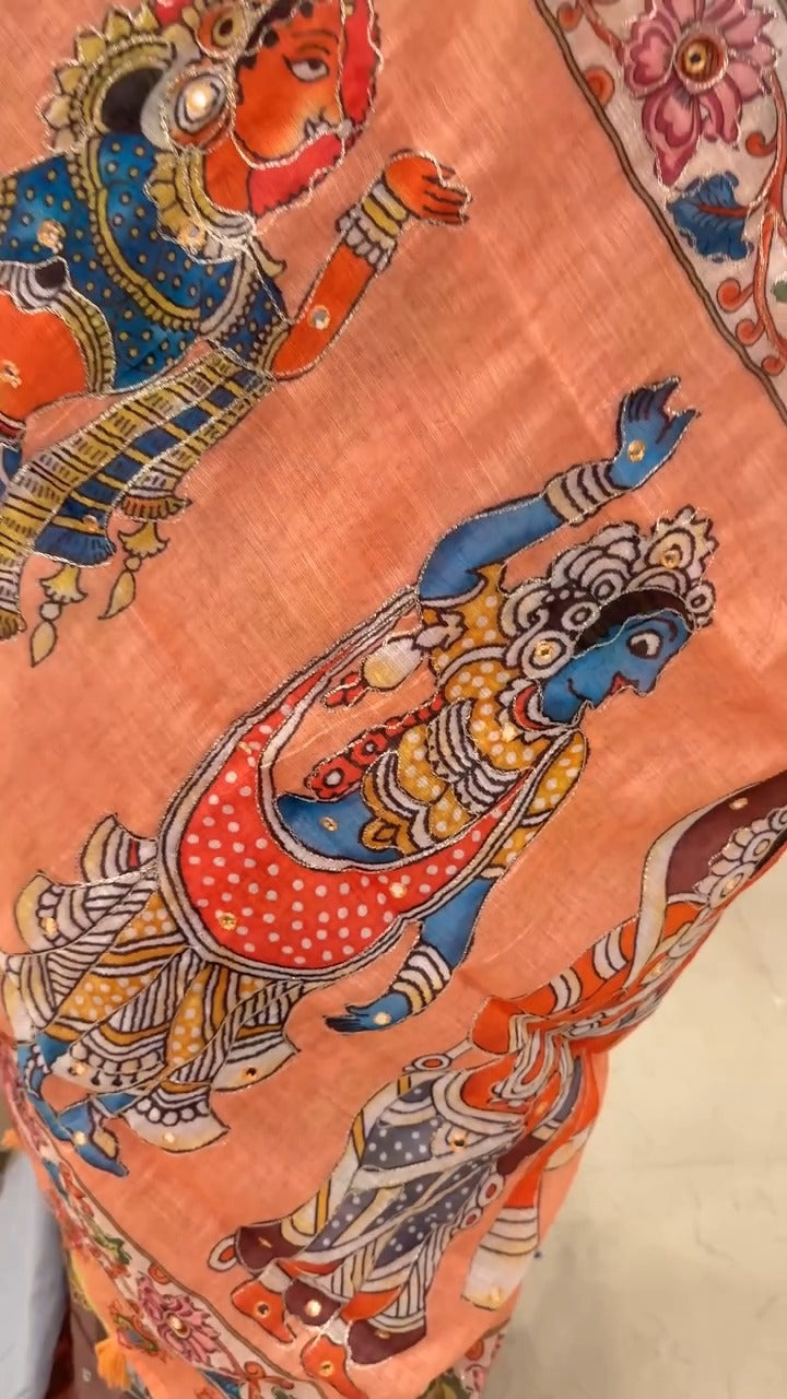 Pichwai Printed Linen Cotton Saree
Product Code - TTDS2832
Link ...
