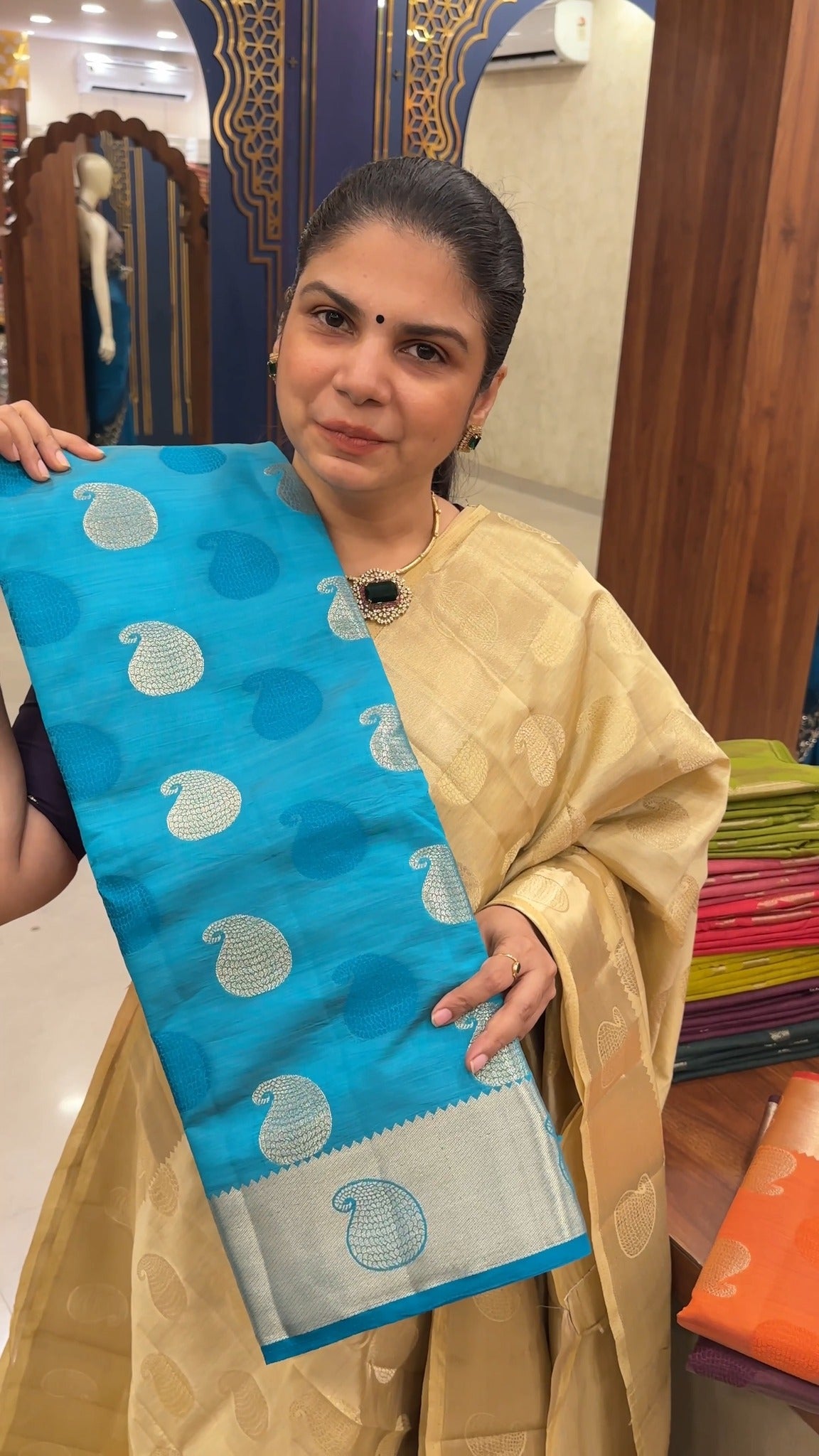 Tussar Silk Saree | TTDS2859
Tussar Silk Saree, known for its rich...
