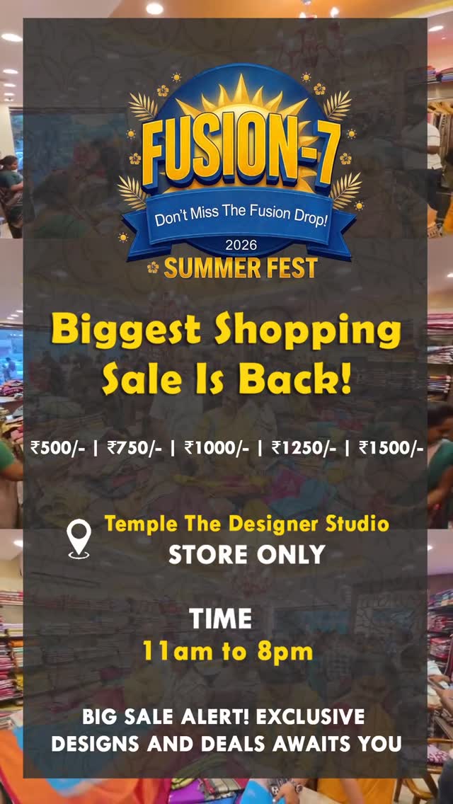 💛 The wait is over! 💛
Fusion Sale 7 begins TOMORROW 🔥
📅 April...