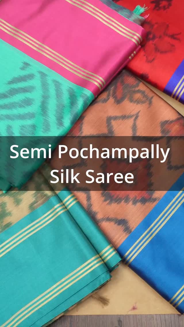 Semi Pochampally Silk Saree | TTDS3057
#sareeblouse #sareesofinst...