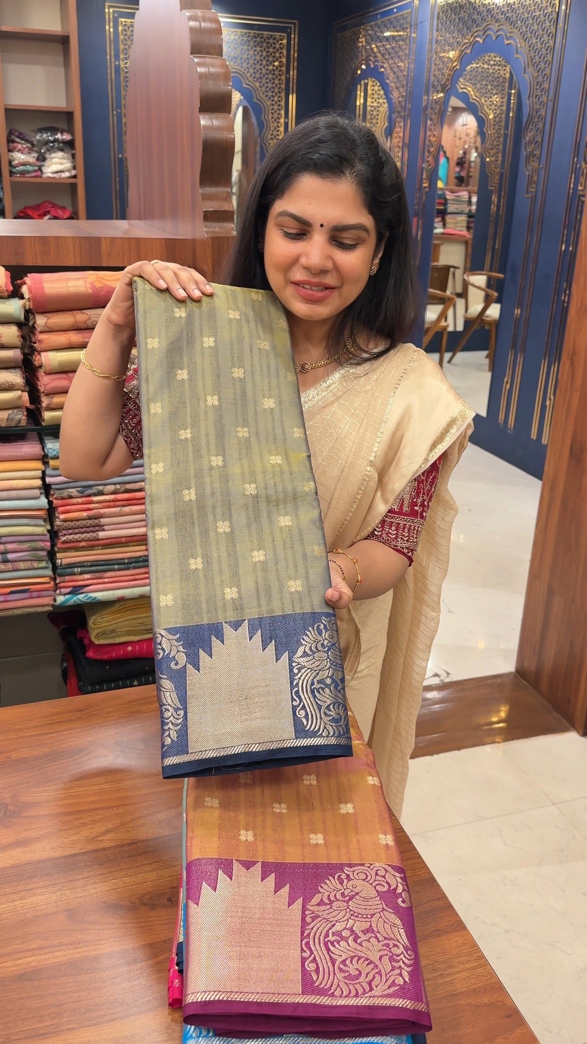 Dupion Silk Saree
WhatsApp us @ 9840306334 for queries
#saree #s...