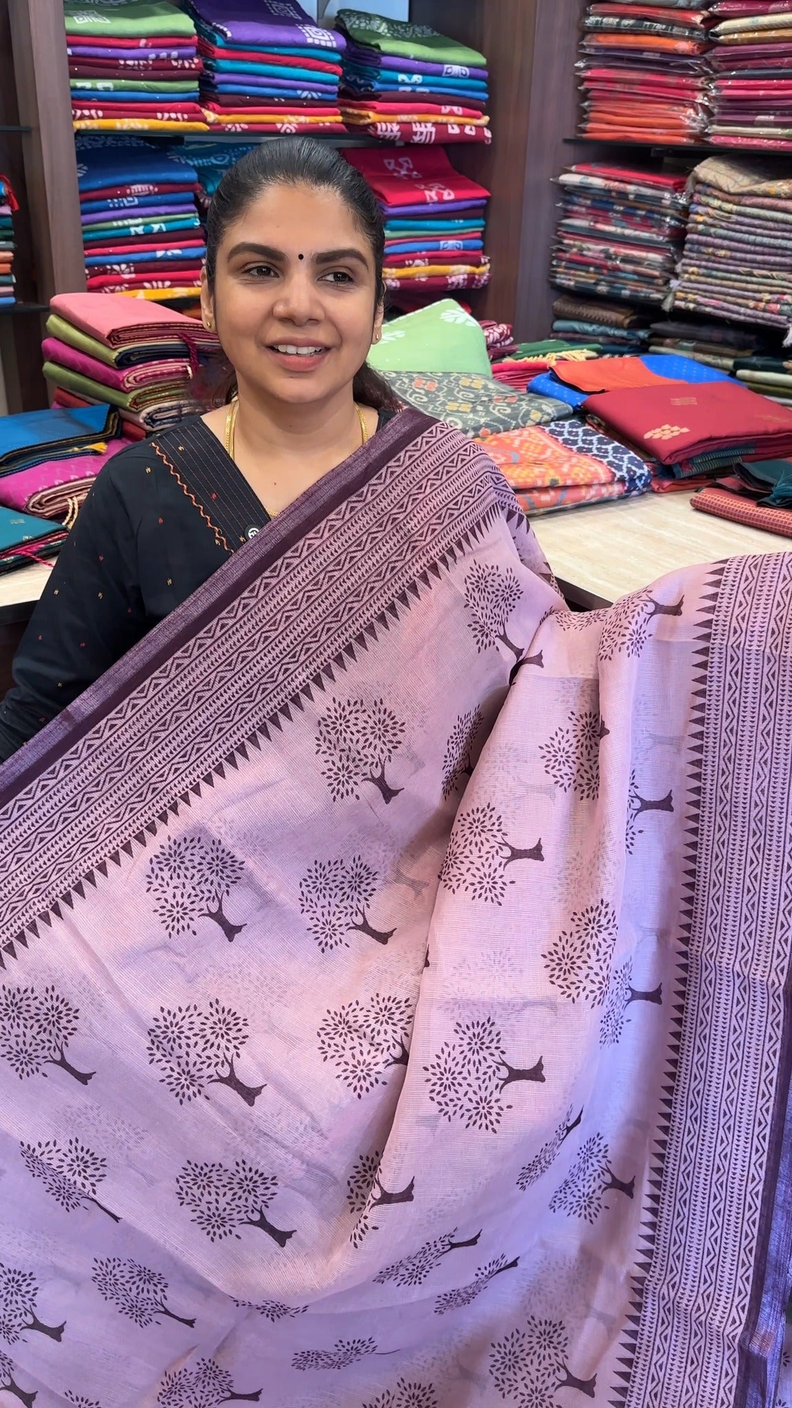 Fabric - Printed Kota Saree
Blouse - Running Blouse
Length - 5m...