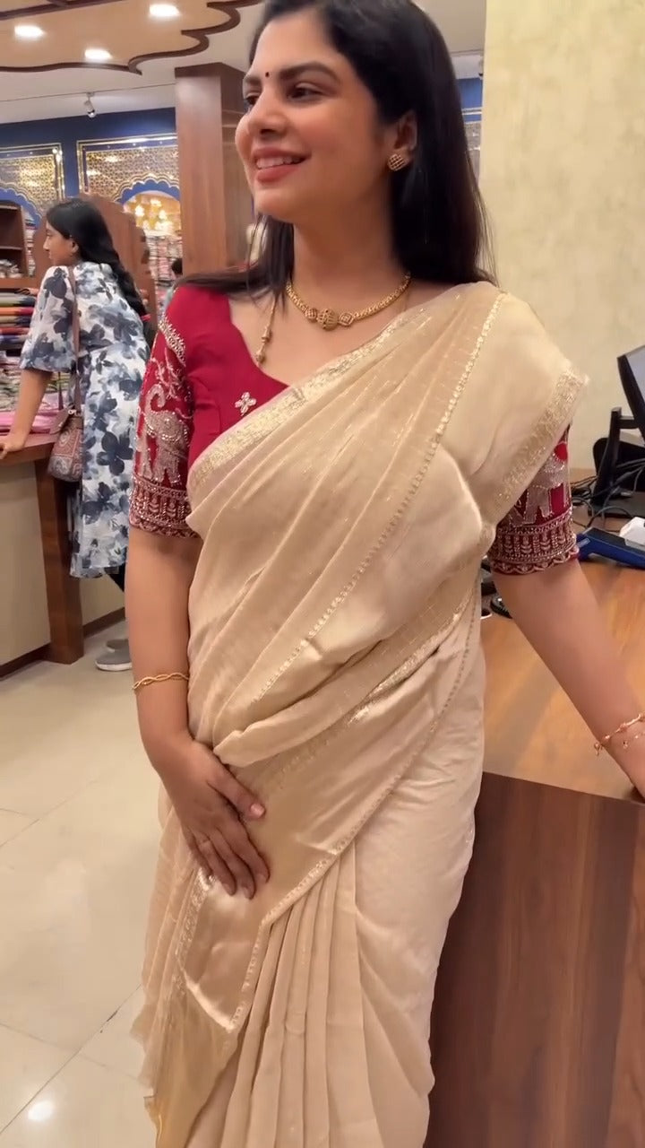 Saree Code - TTDS3077
Saree Name - Viscose Georgette Saree
Blouse...
