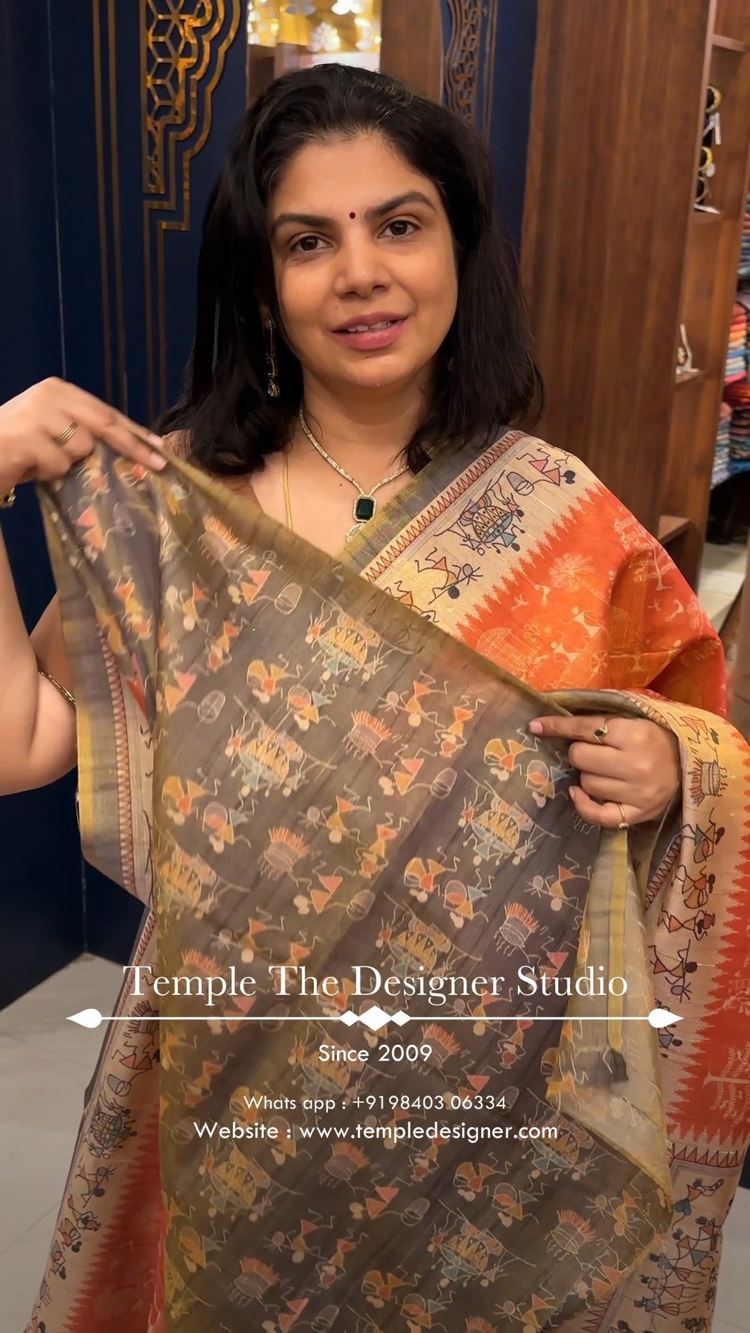 Saree Code - TTDS3417
Saree Name - Printed Paper Tussar Saree
Blo...