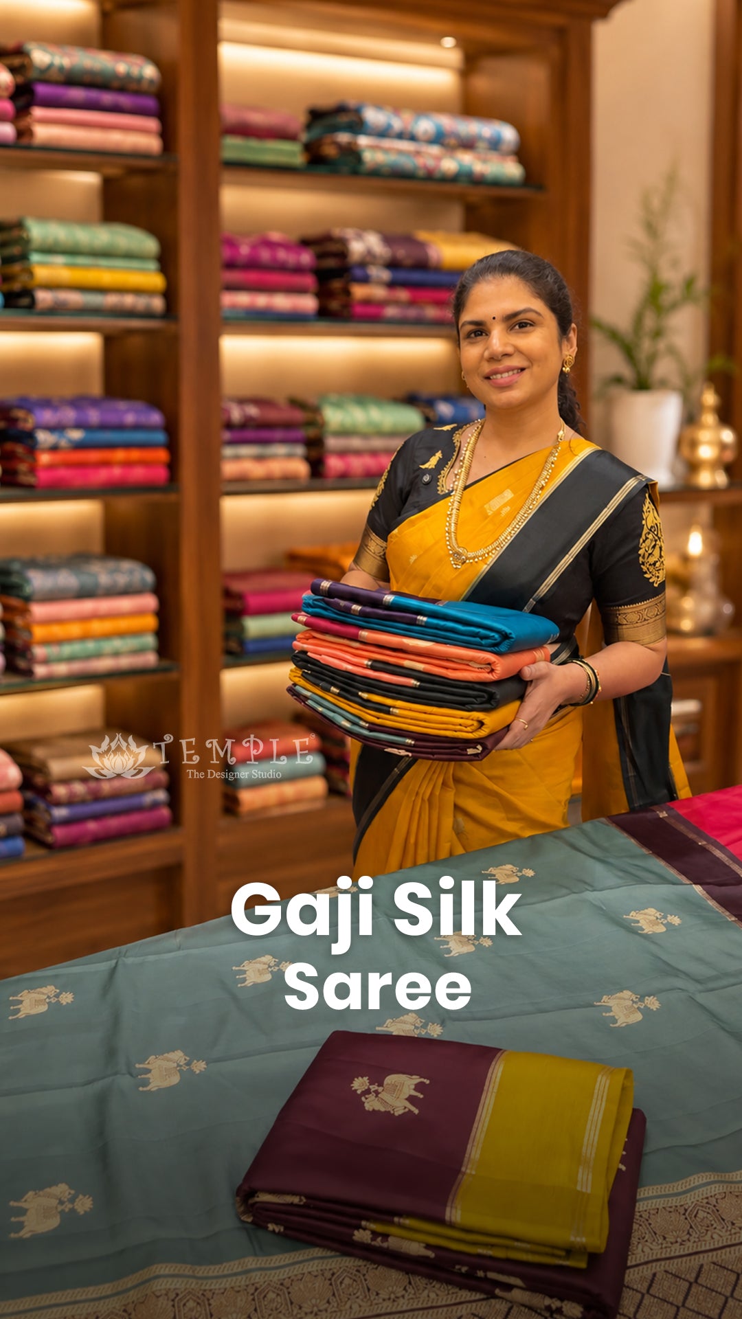 Saree Code - TTDS3487
Saree Name - Gaji Silk Saree
Blouse - Contr...