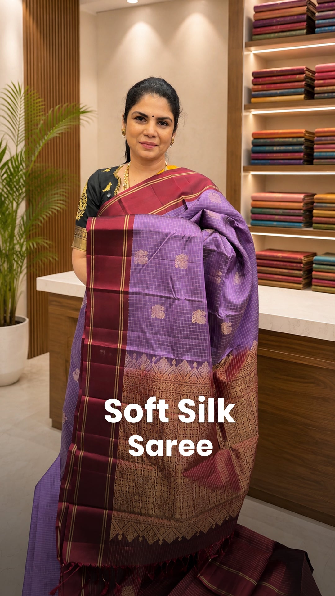 Saree Name - Soft Silk Saree
Blouse -Contrast Blouse
Length - 5mt...