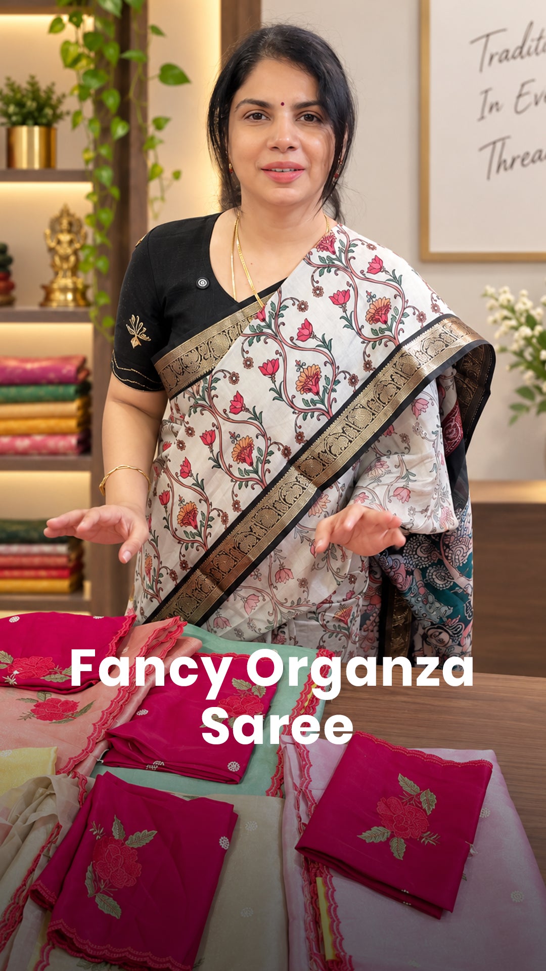 Saree Code - TTDS3485
Saree Name - Organza Saree With Tissue Finis...