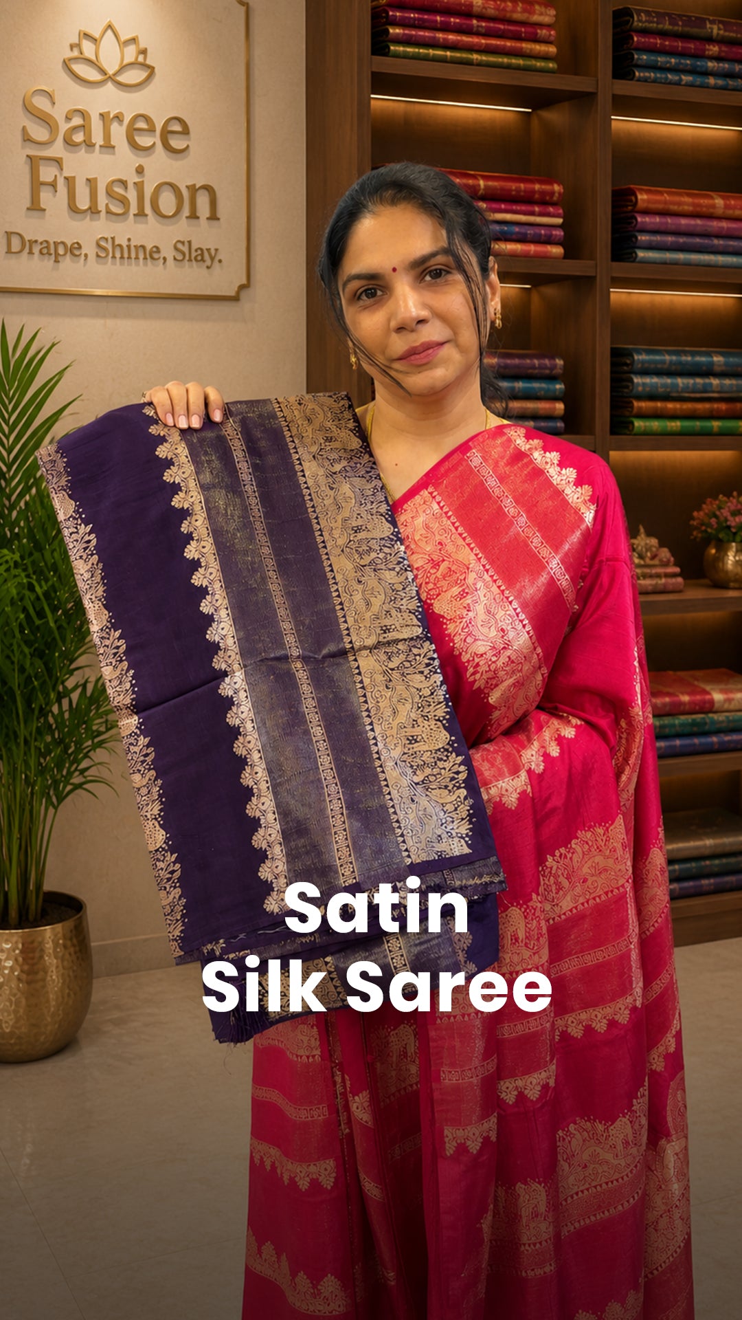 Saree Code - TTDS3452
Saree Name - Satin Silk Saree
Blouse - Self...