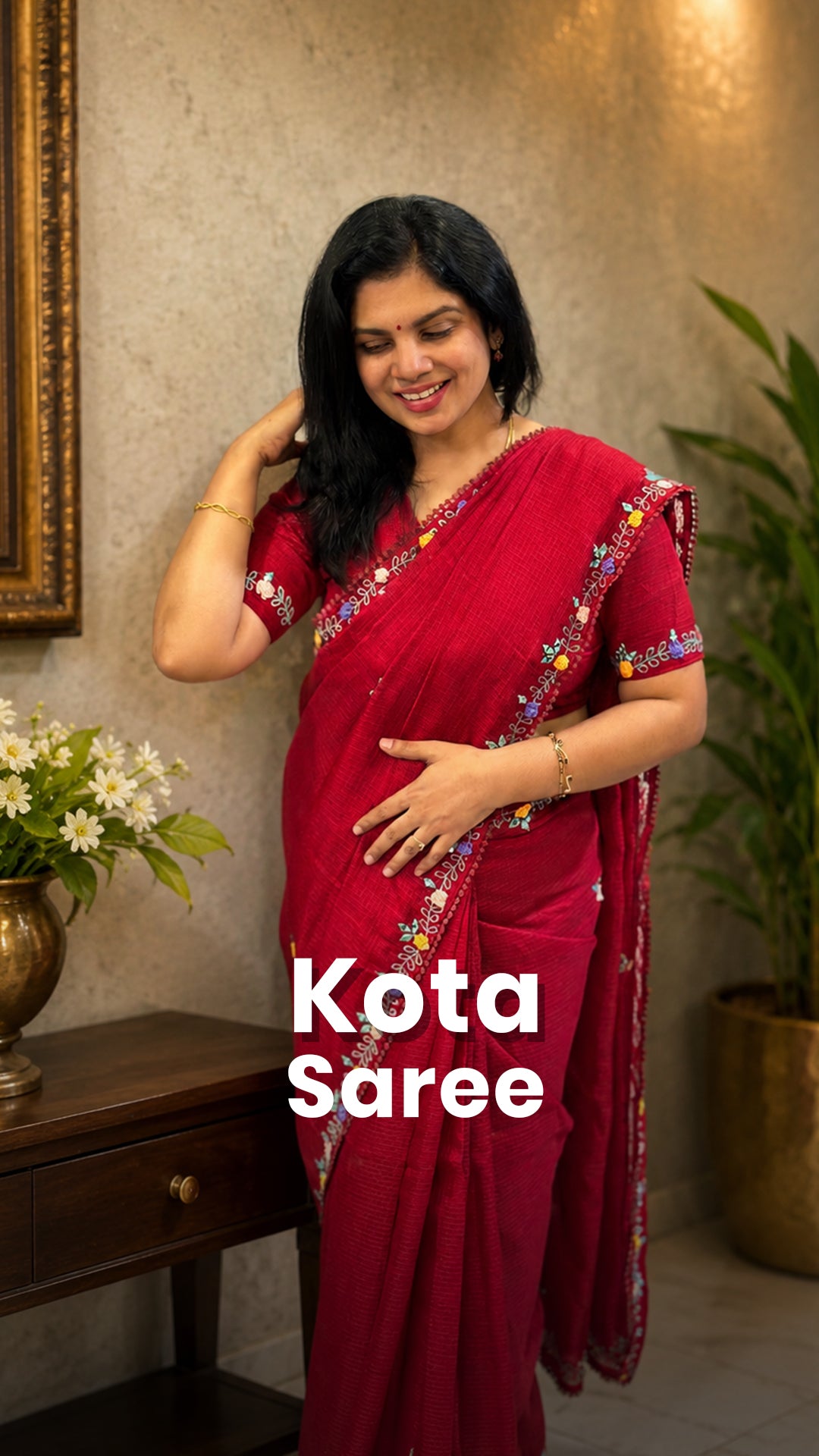 Saree Code - TTDS3529
Saree Name - Kota Saree
Blouse - Self Colou...