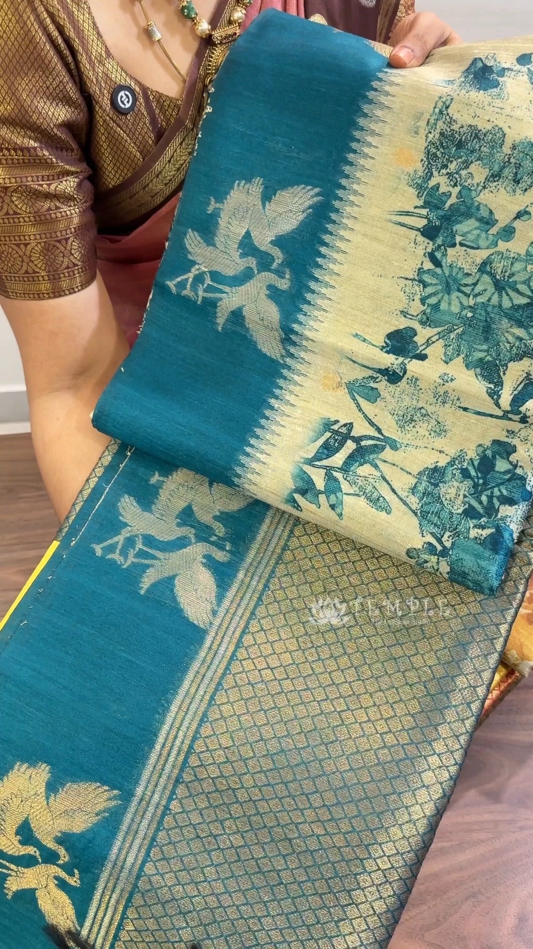 Saree Name - Matka Tussar Saree
Blouse - Contrast Blouse
Price @ ...