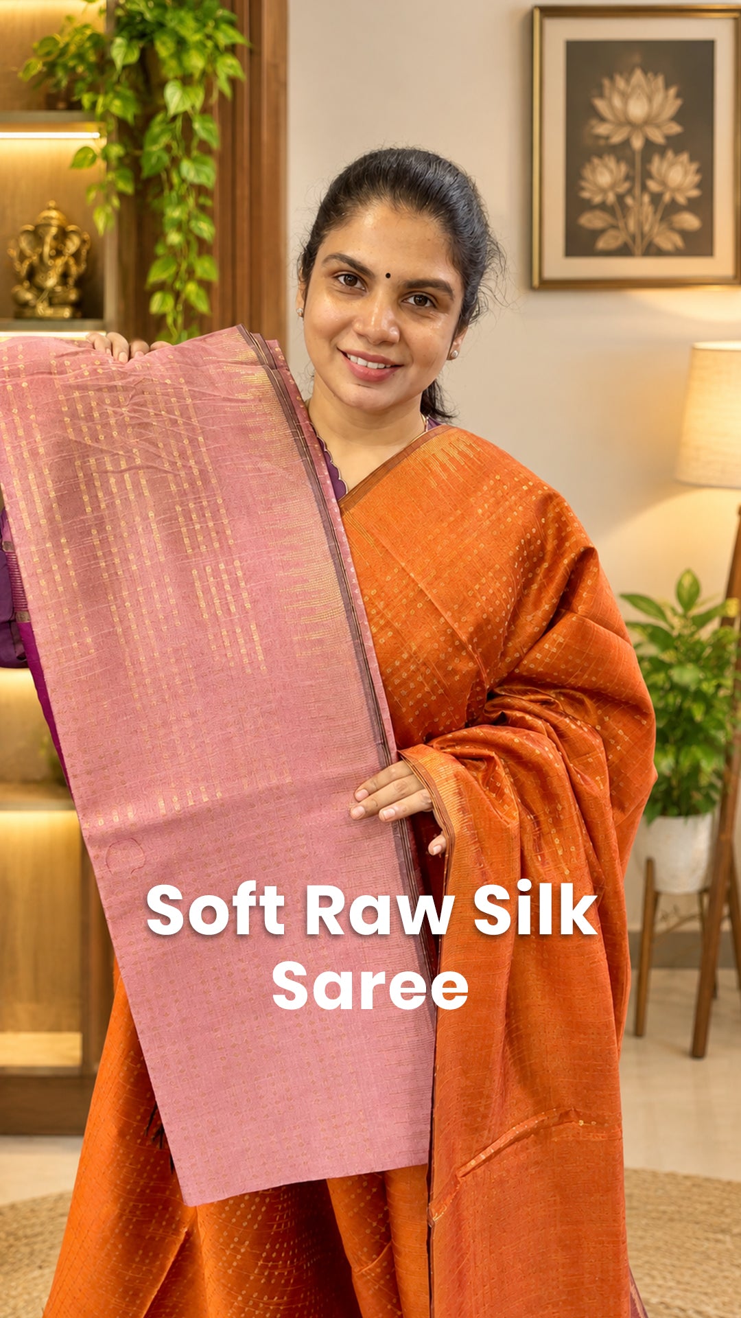 Saree Name - Soft Raw Silk Saree
Blouse - Contrast Blouse
Price -...