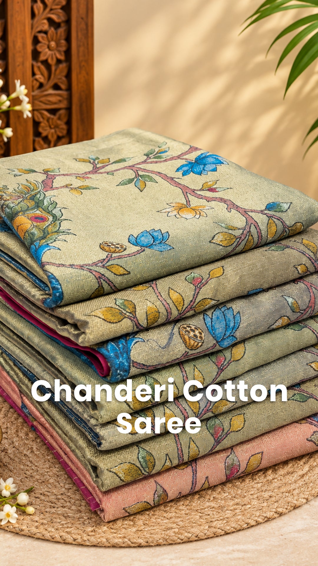 Saree Name - Chanderi Cotton Saree
Price - ₹1,700/-
Length - 5mtr...