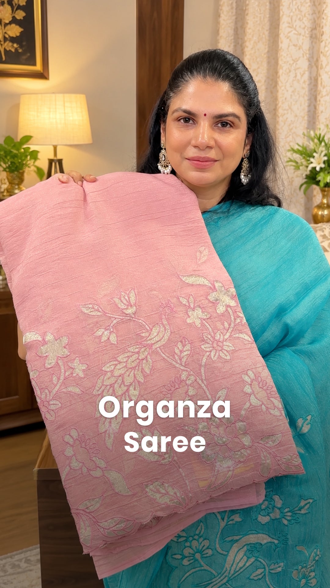Saree Name - Organza Saree
Blouse - Self Colour Blouse
Price - R...