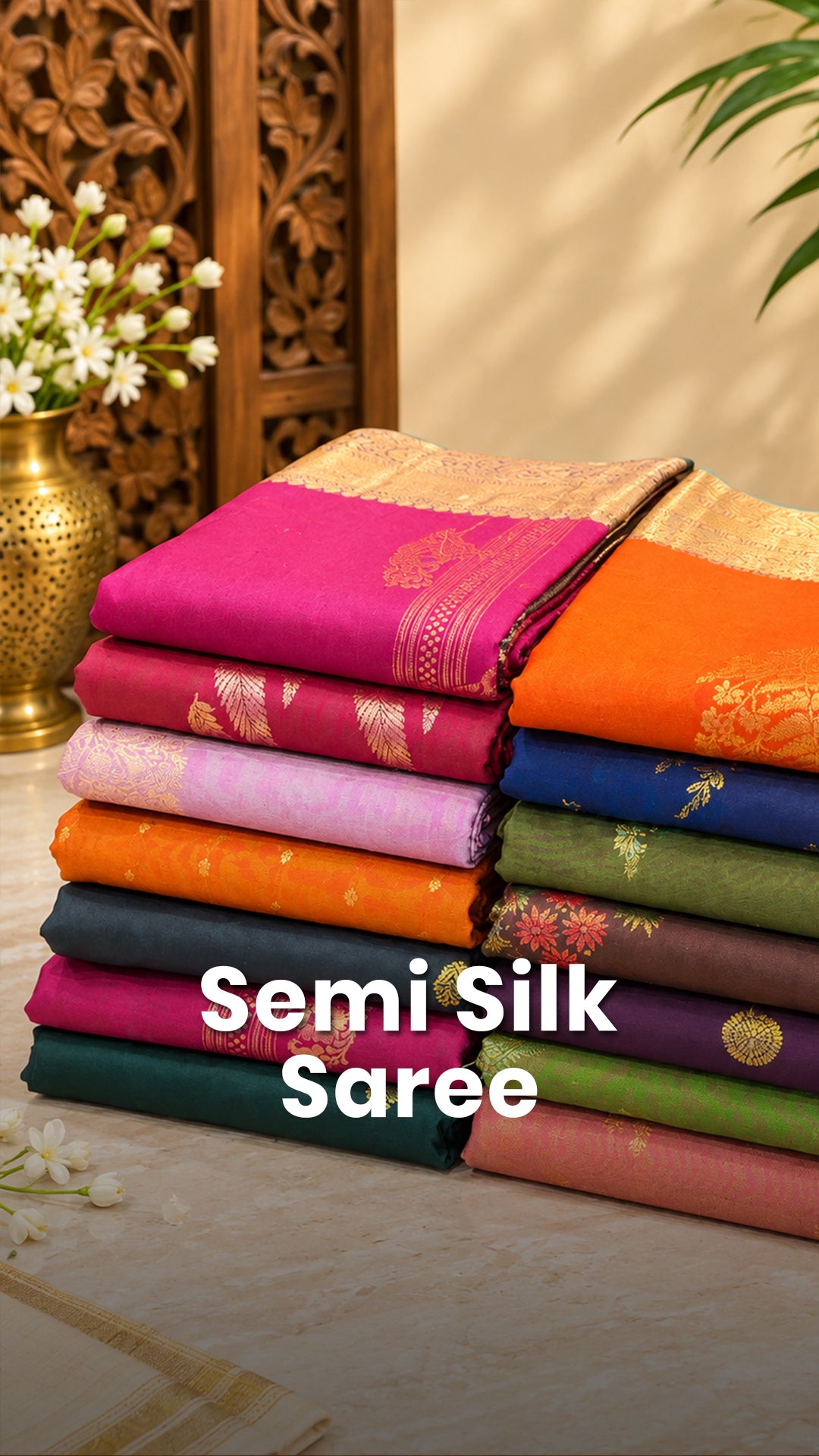 Saree Name - Semi Silk Saree
Blouse - Contrast Blouse
Price - St...
