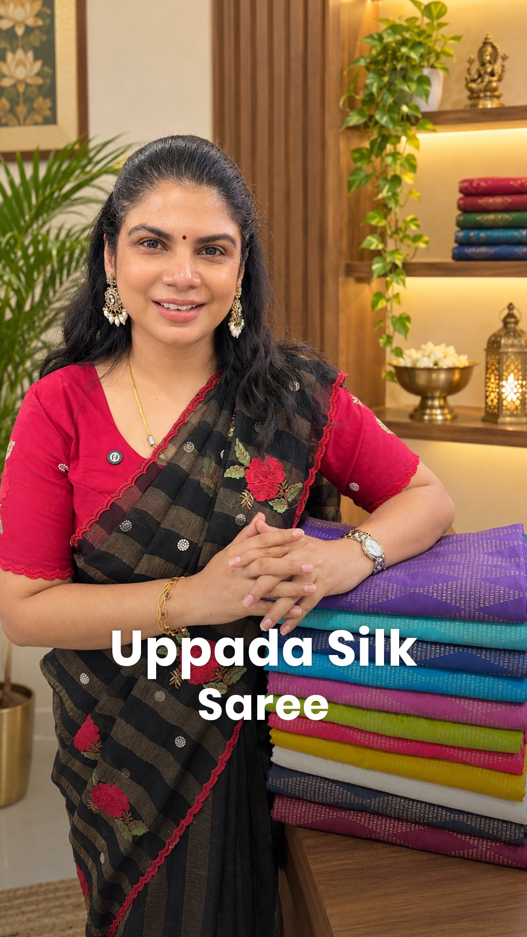 Saree Name - Uppada Silk Saree
Blouse - Contrast Blouse
Price - R...