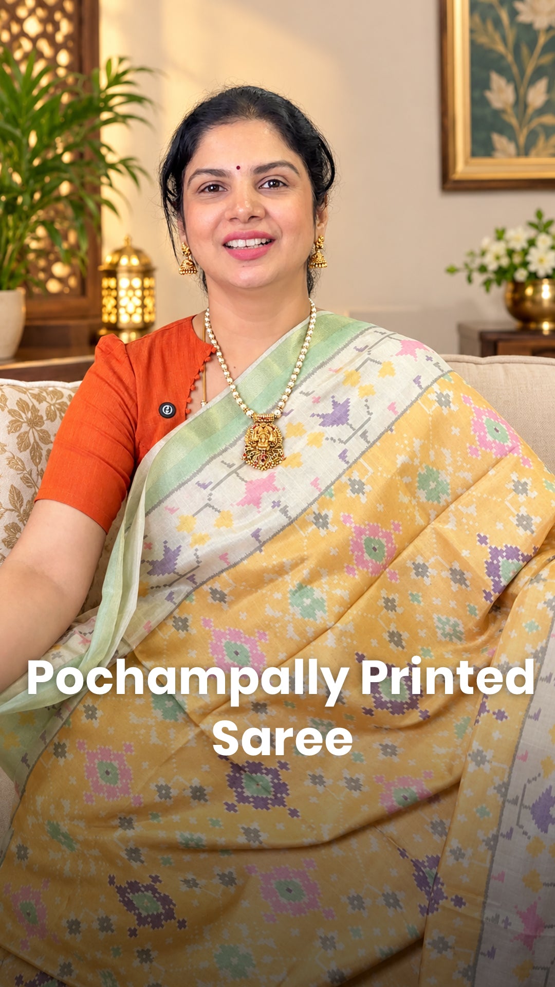 Saree Code - TTDS3668
Saree Name - Pochampally Printed Saree
Blou...