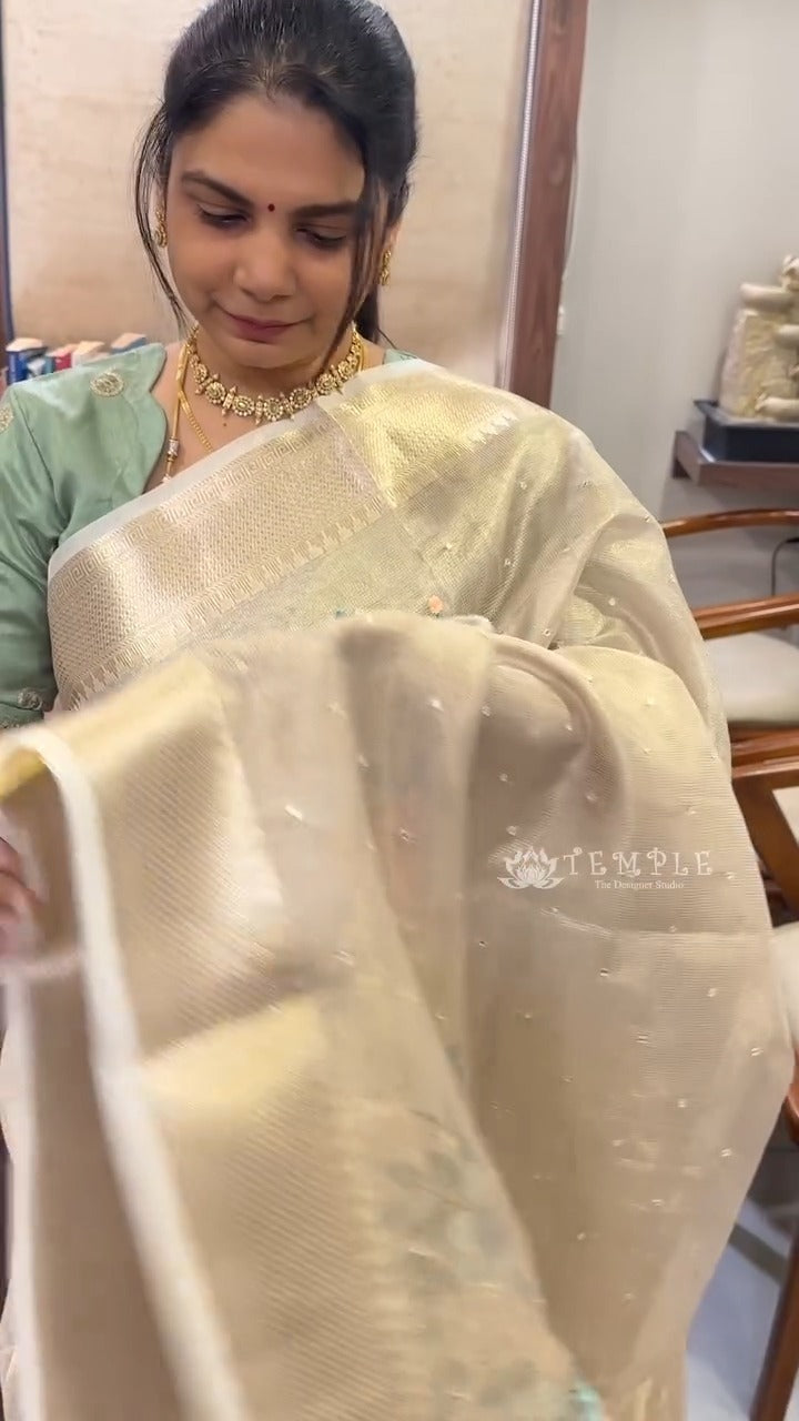 Saree Name - Tissue Silk Saree
Blouse - Self colour Blouse
Price ...