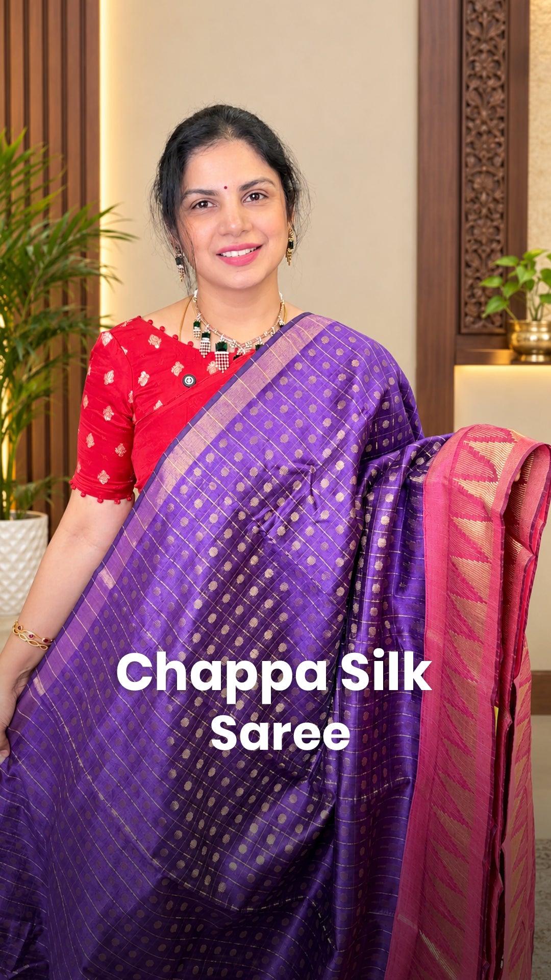 Saree Code - TTDS3620
Saree Name - Chappa Silk Saree
Blouse - Cot...