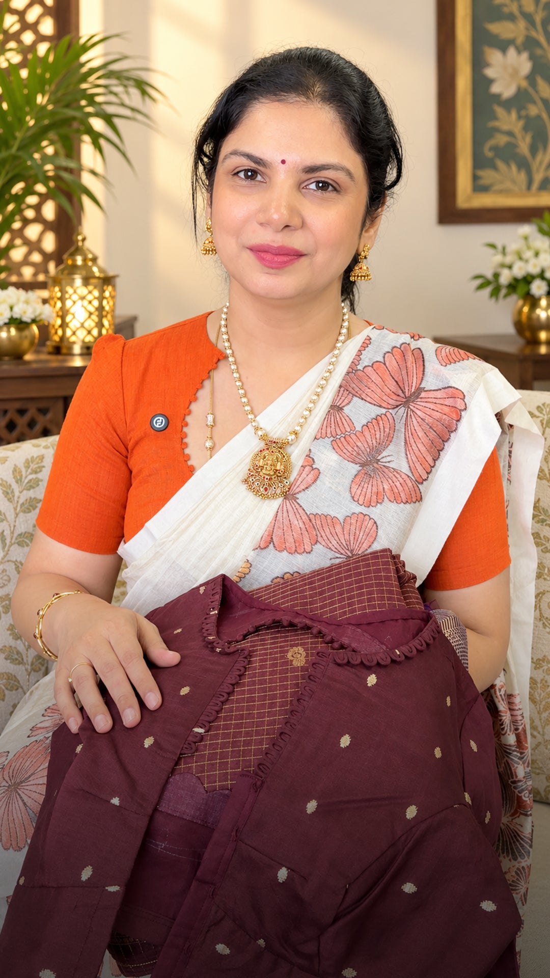 Draped Saree - Ghicha Cotton Saree - Rs.2000/-
Banarasi Silk Saree...