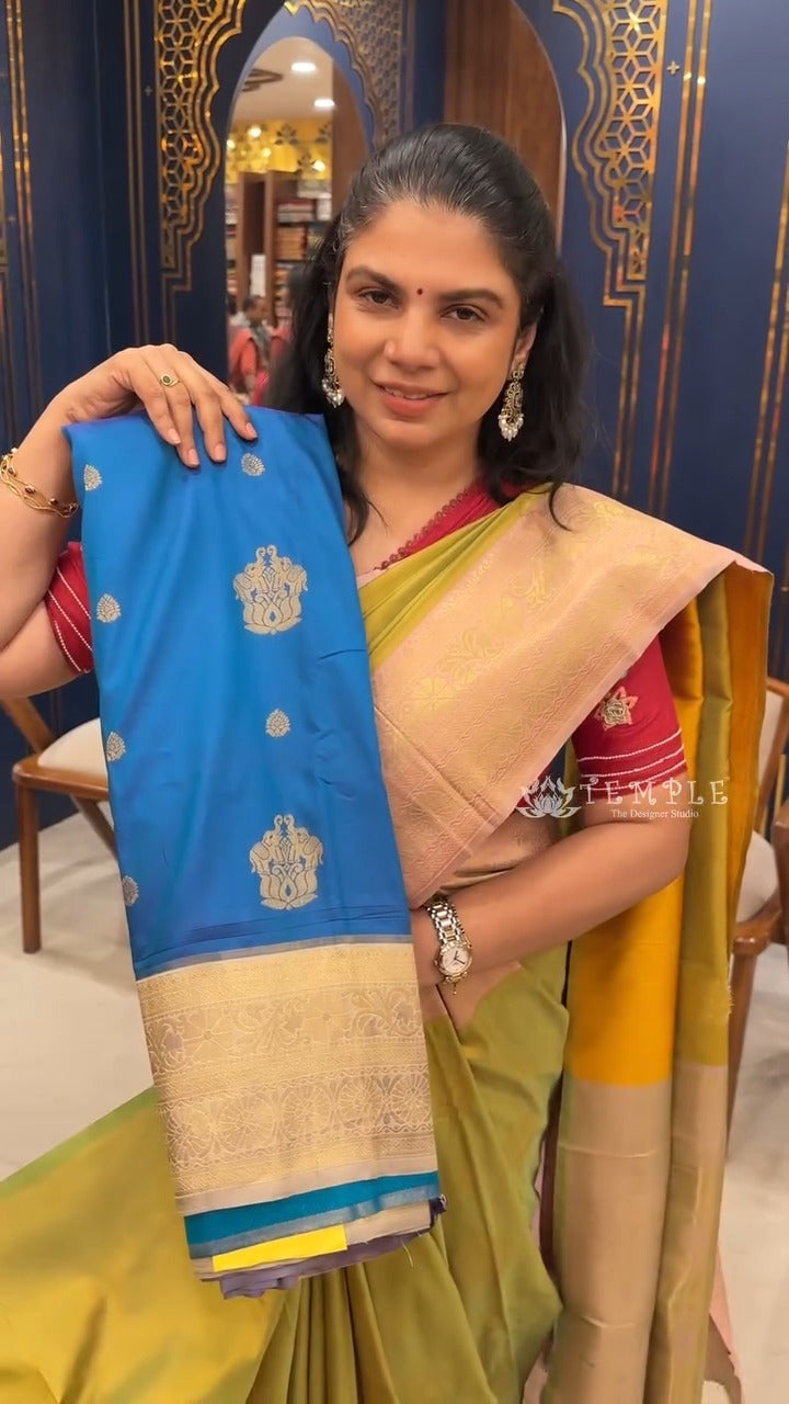 Saree Code - TTDS3597
Saree Name - Semi Kanchi Silk Saree
Blouse ...