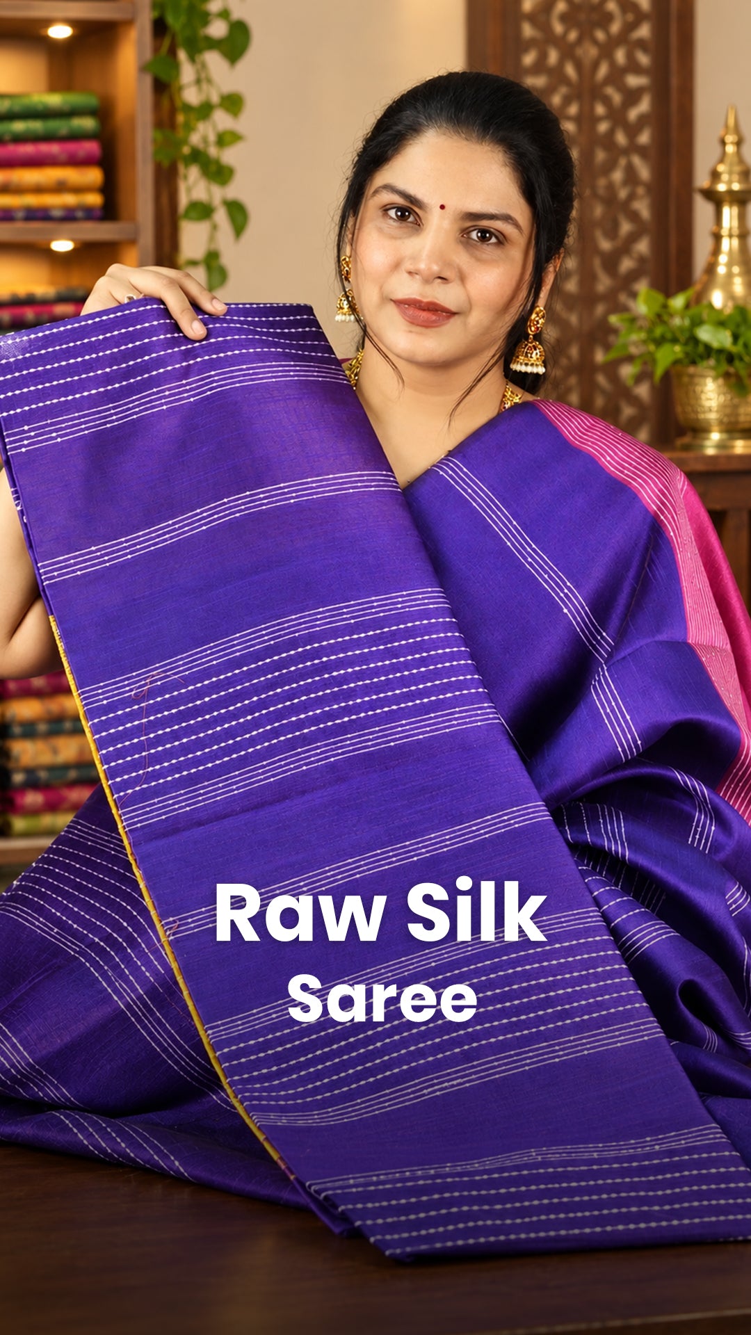 Saree Code - TTDS2100
Saree Name - Raw Silk Saree with sequins Wor...