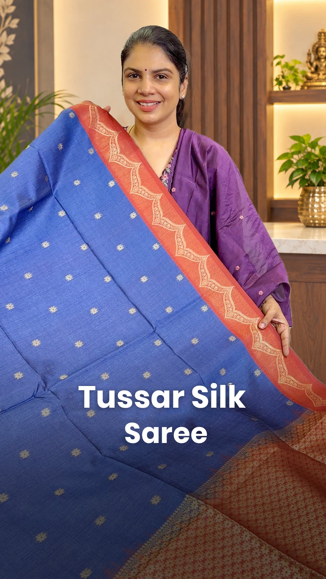 Saree Code - TTDS3682
Saree Name - Tussar Silk Saree
Price - Rs.2...