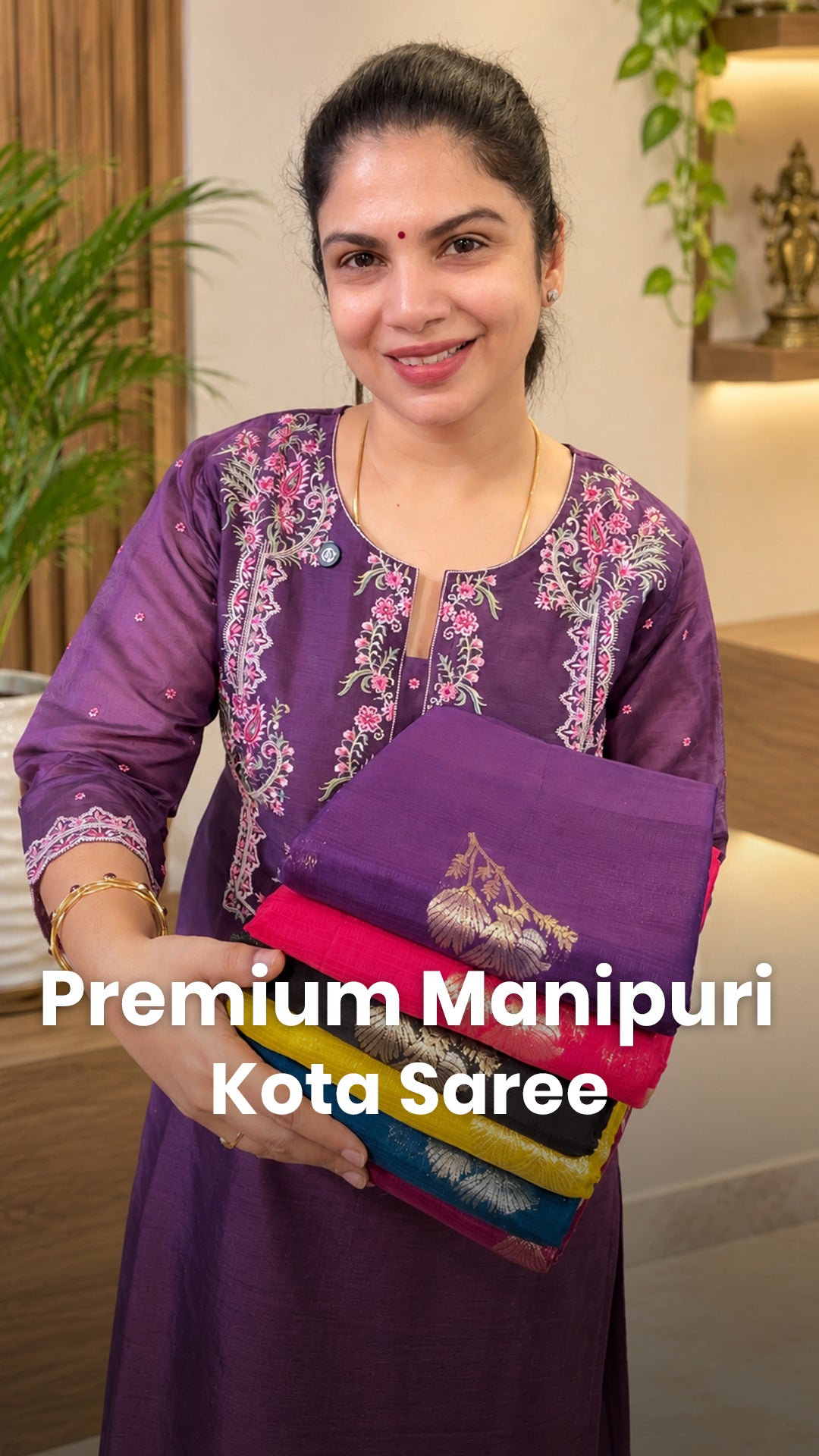 Saree Name - Premium Manipuri Kota Saree
Blouse - Self Colour Blou...