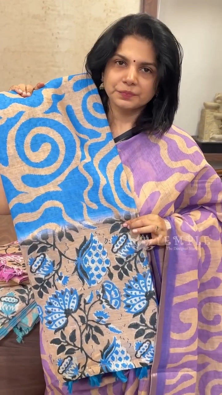 Saree Code - TTDS3545 | TTDS3544 | TTDS3543
Saree Name - Linen Cot...