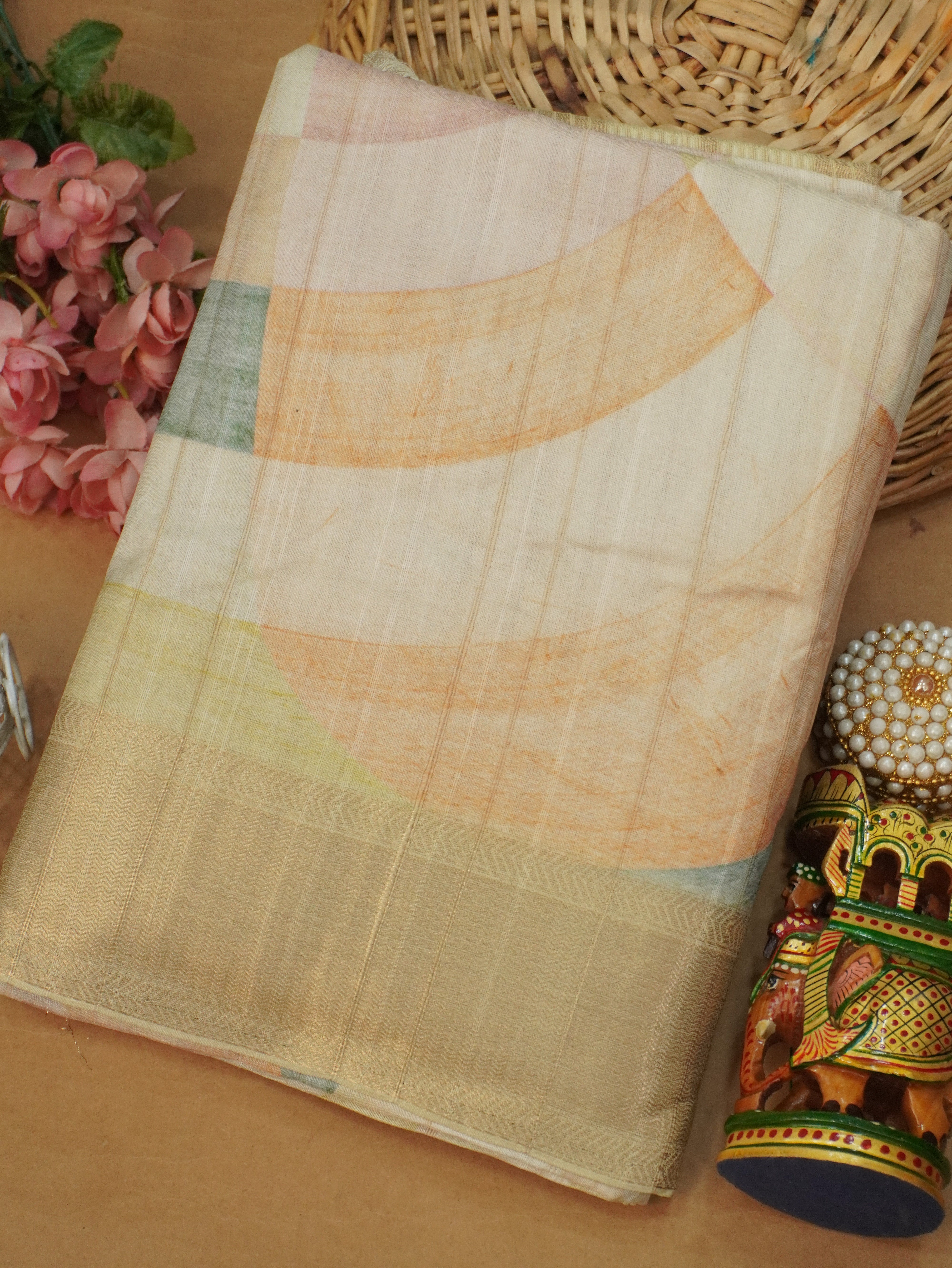 Tussar Silk Saree | TTDS3212