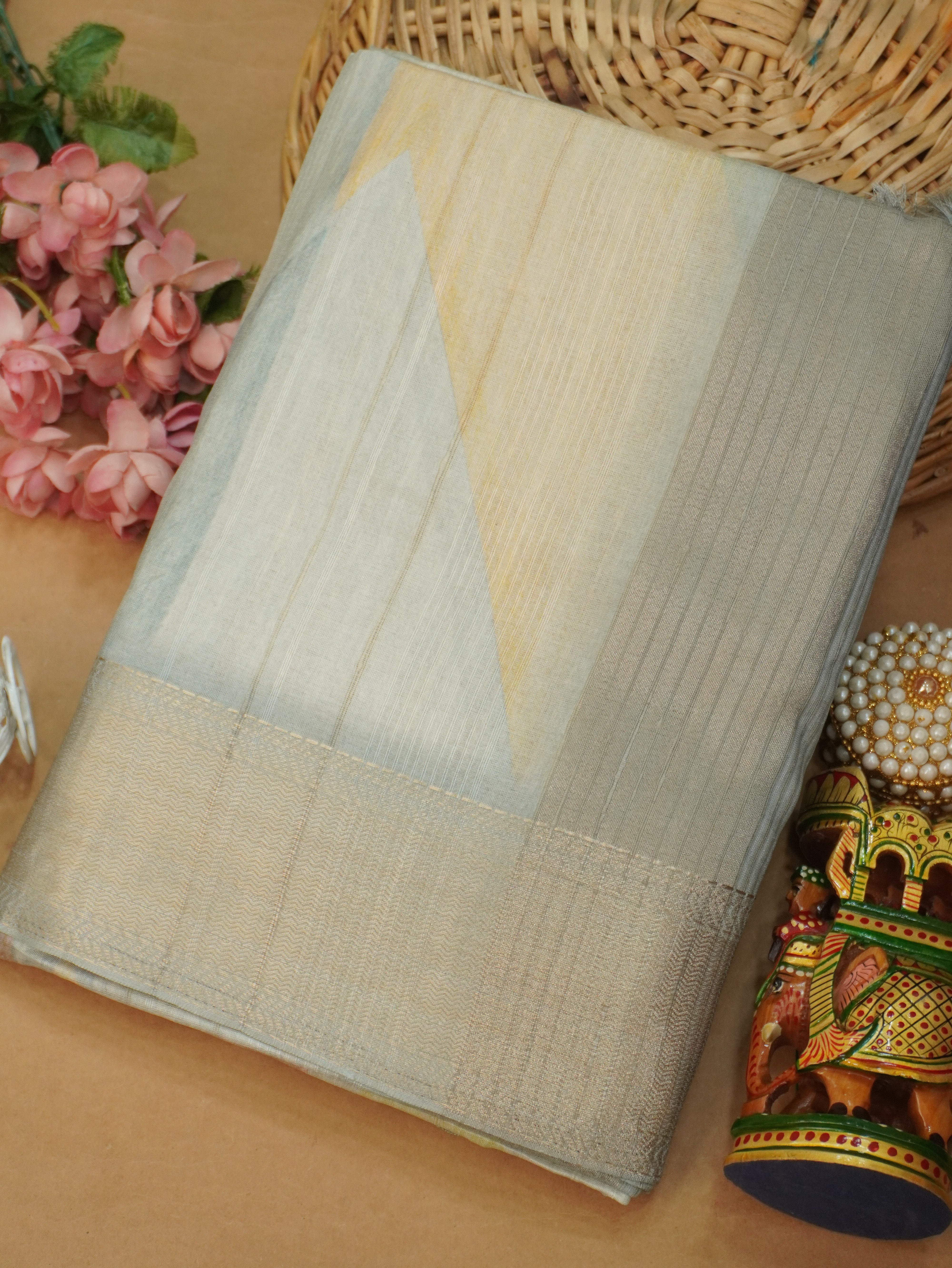 Tussar Silk Saree | TTDS3216