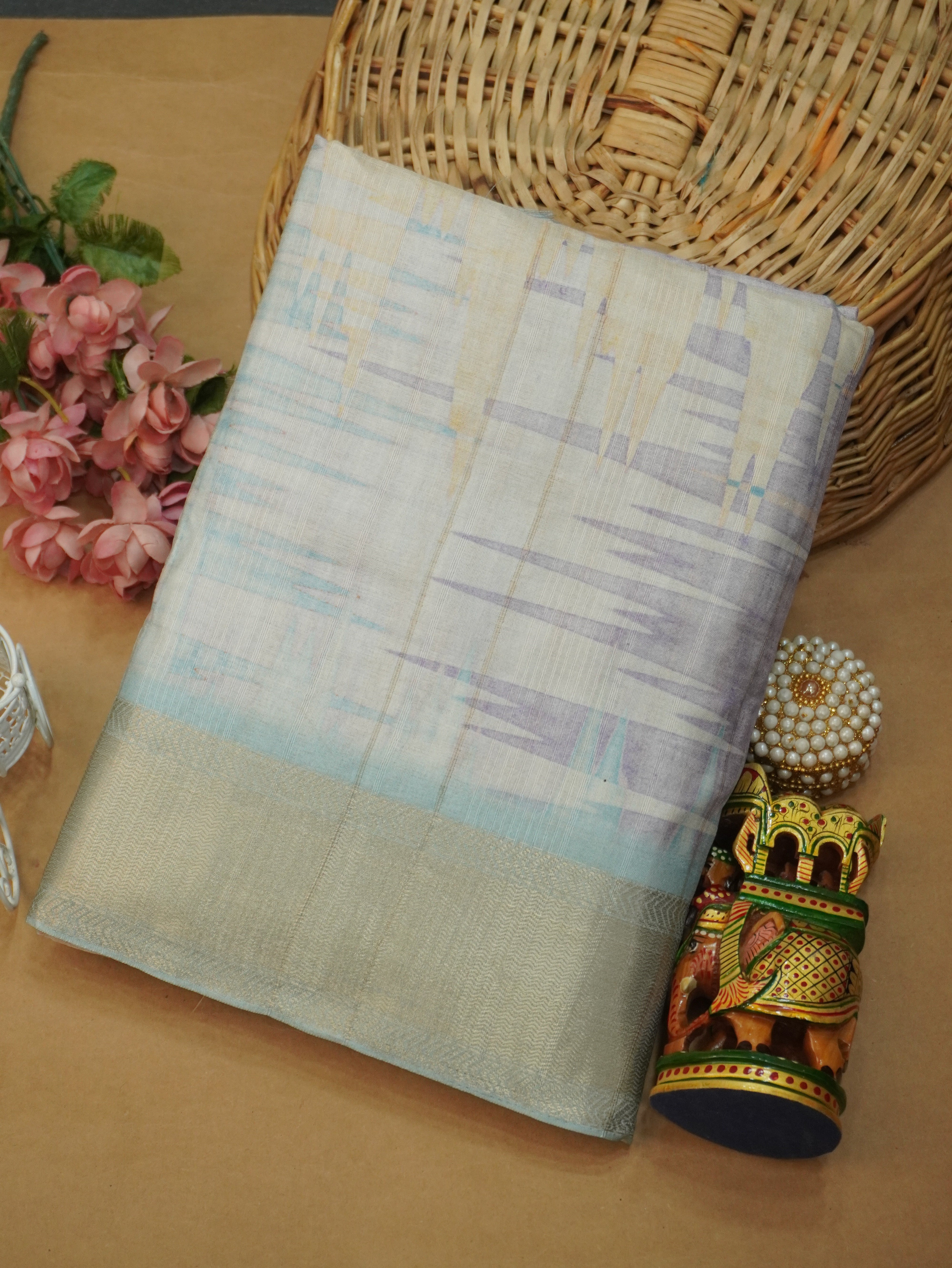 Tussar Silk Saree | TTDS3219