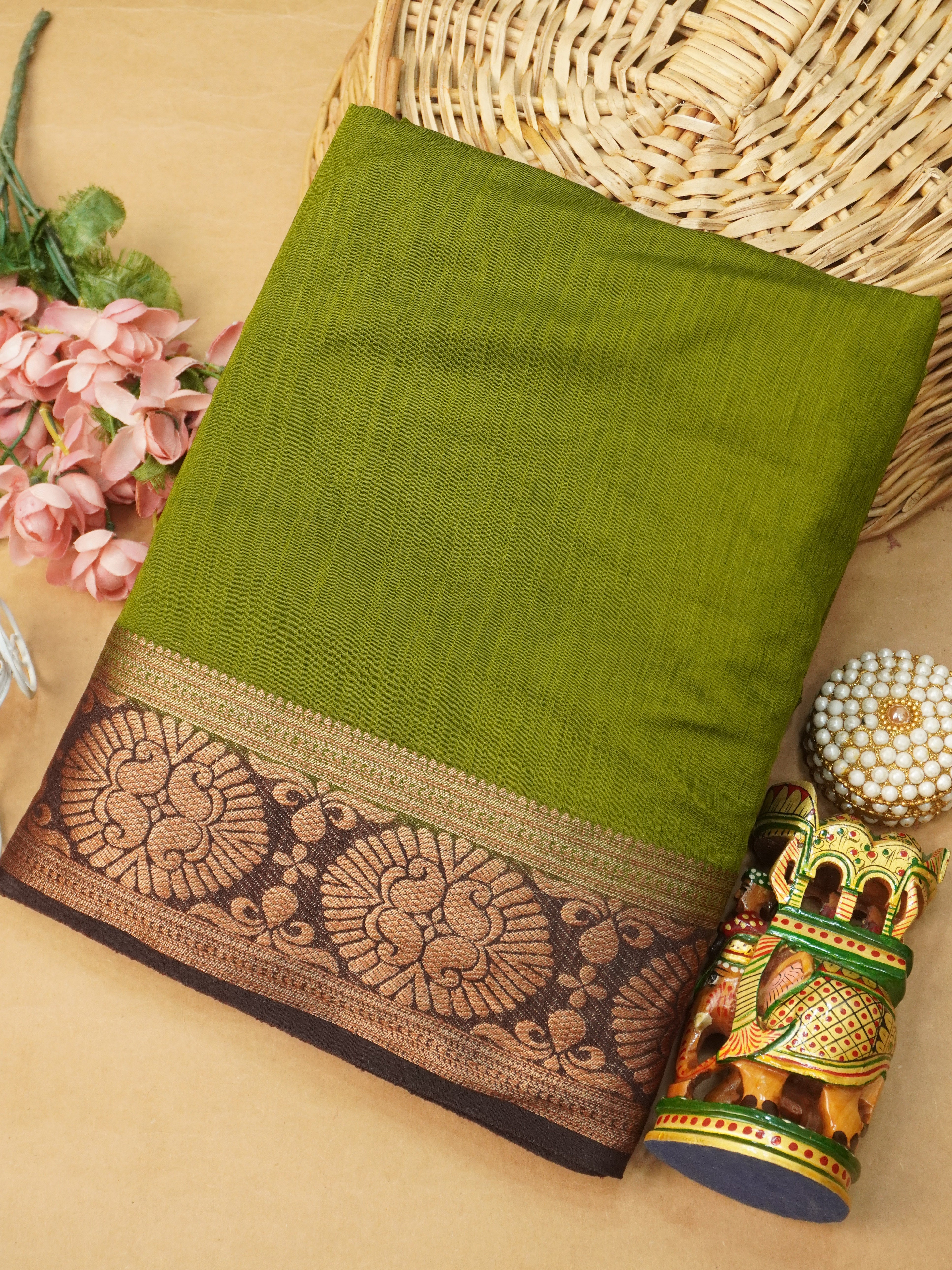 Jute Silk Saree | TTDS3207