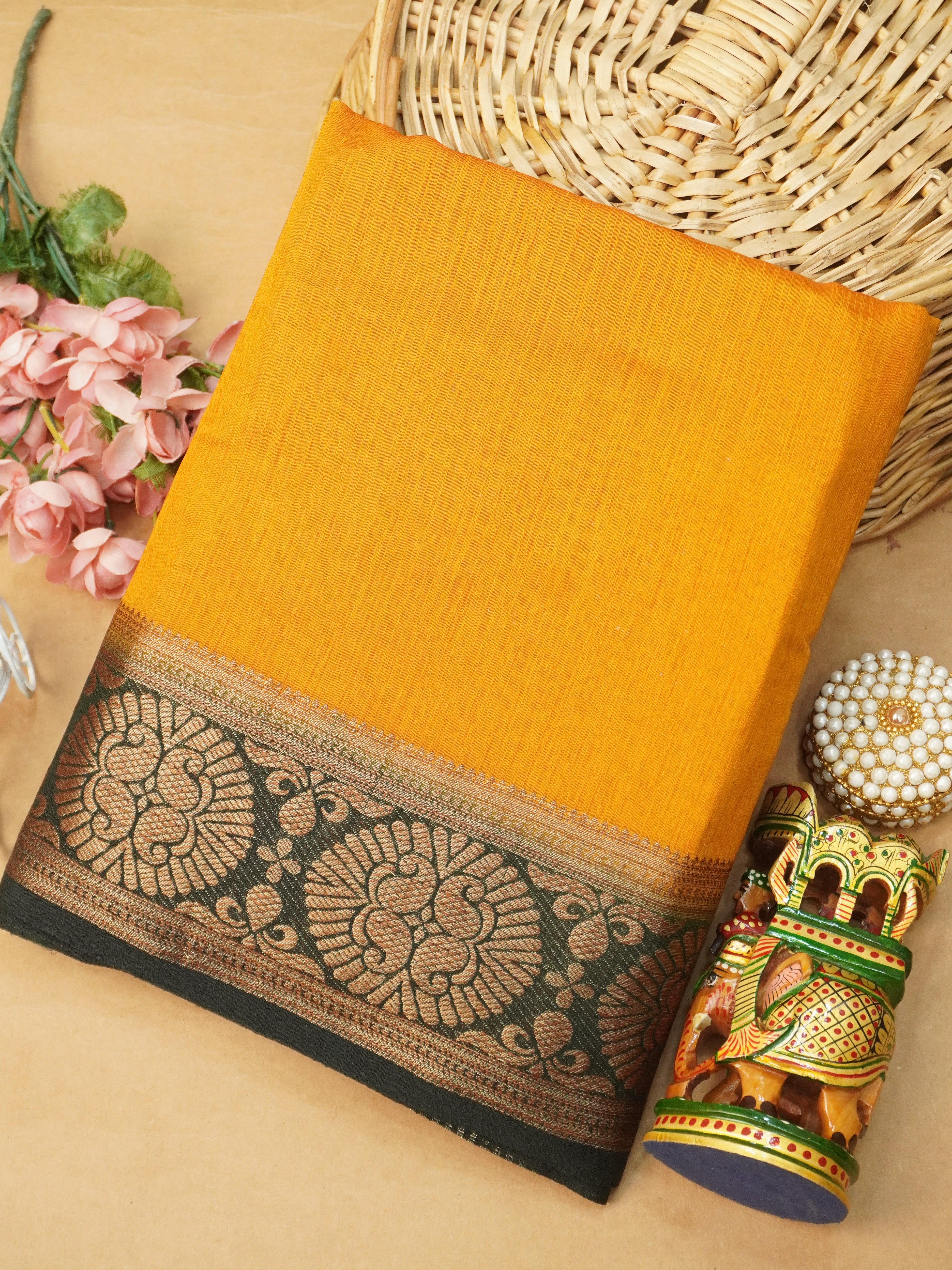 Jute Silk Saree | TTDS3207