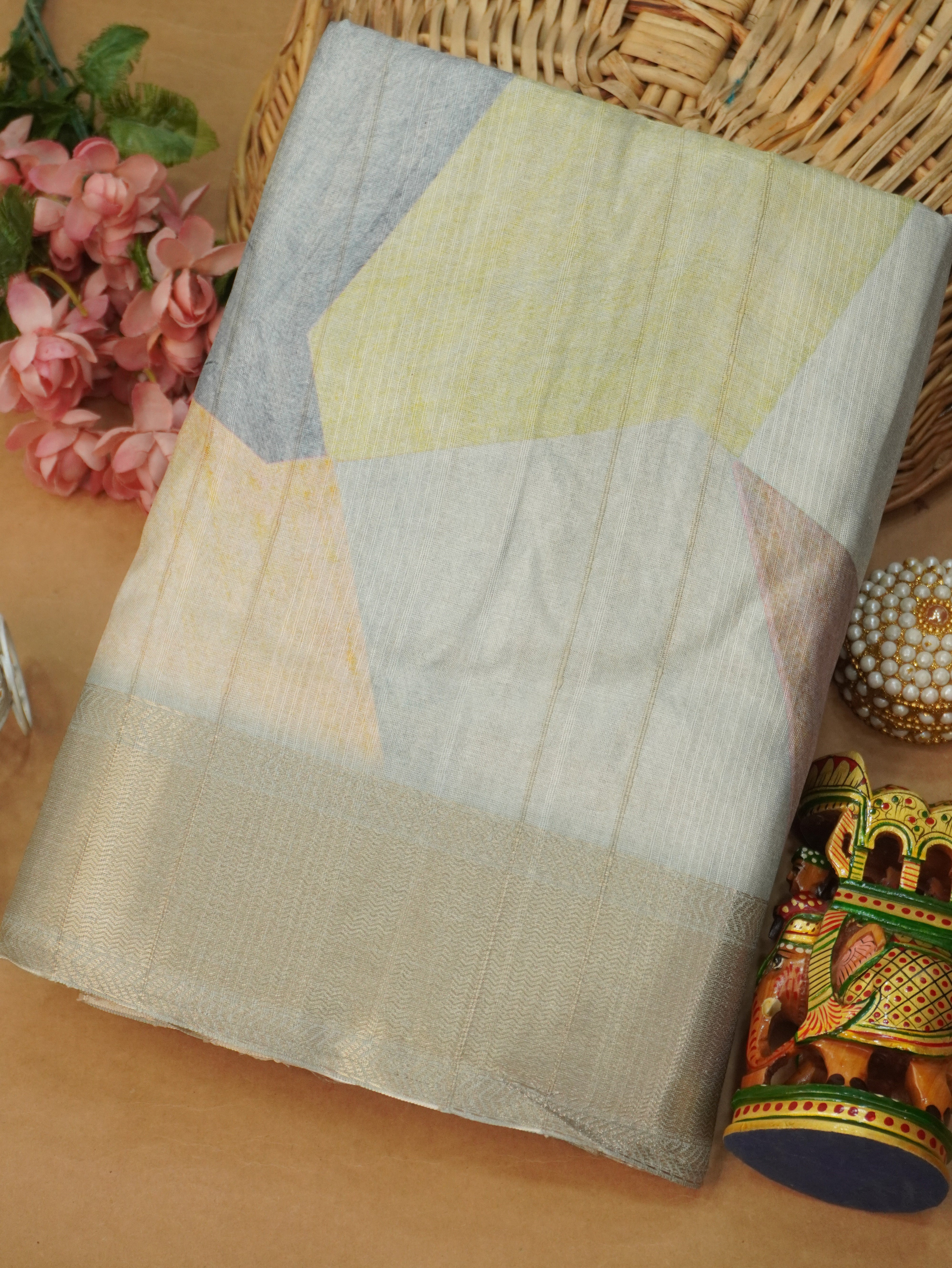 Tussar Silk Saree | TTDS3215