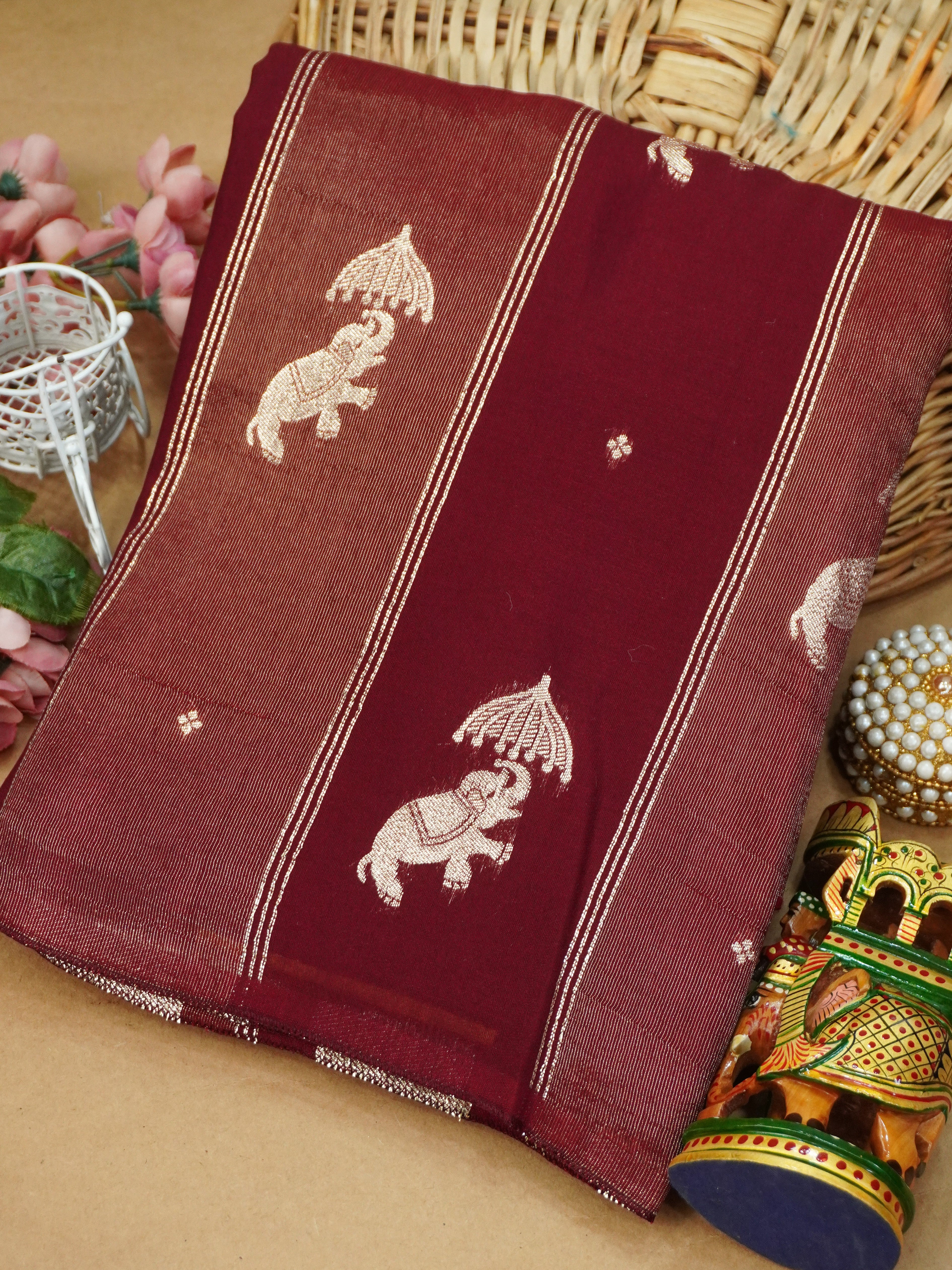 Viscose Georgette Saree | TTDS3161