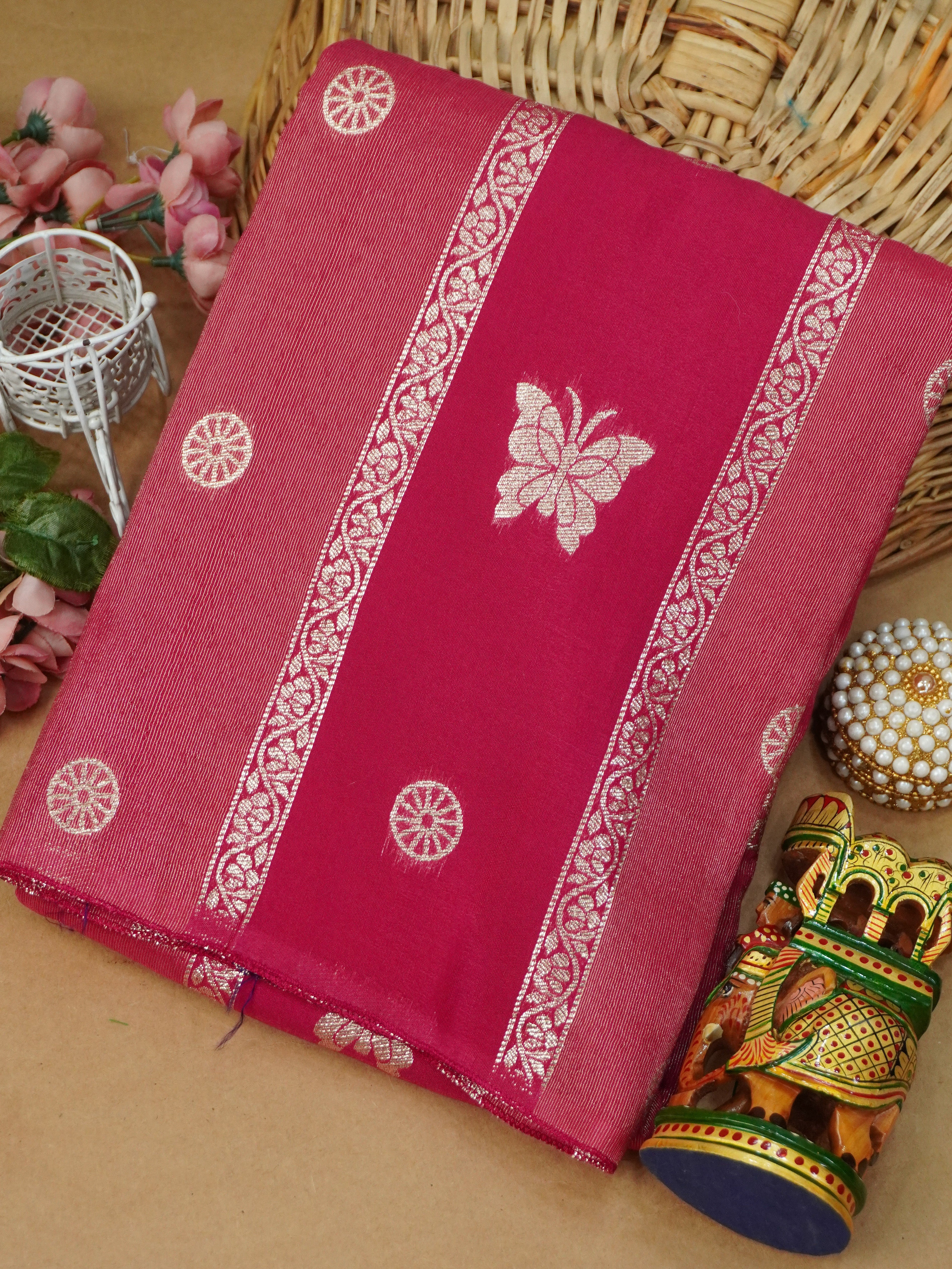 Viscose Georgette Saree | TTDS3162