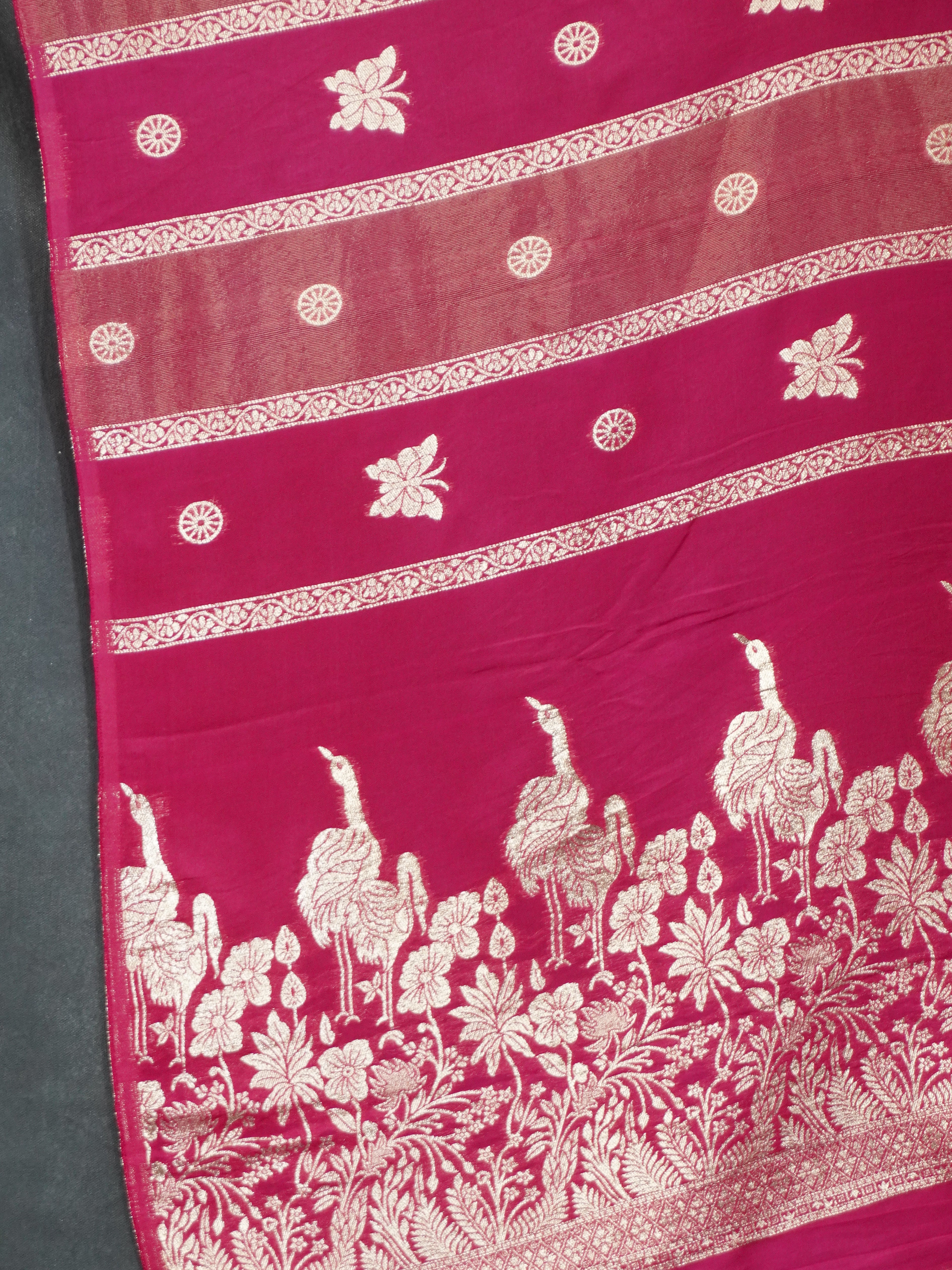Viscose Georgette Saree | TTDS3162