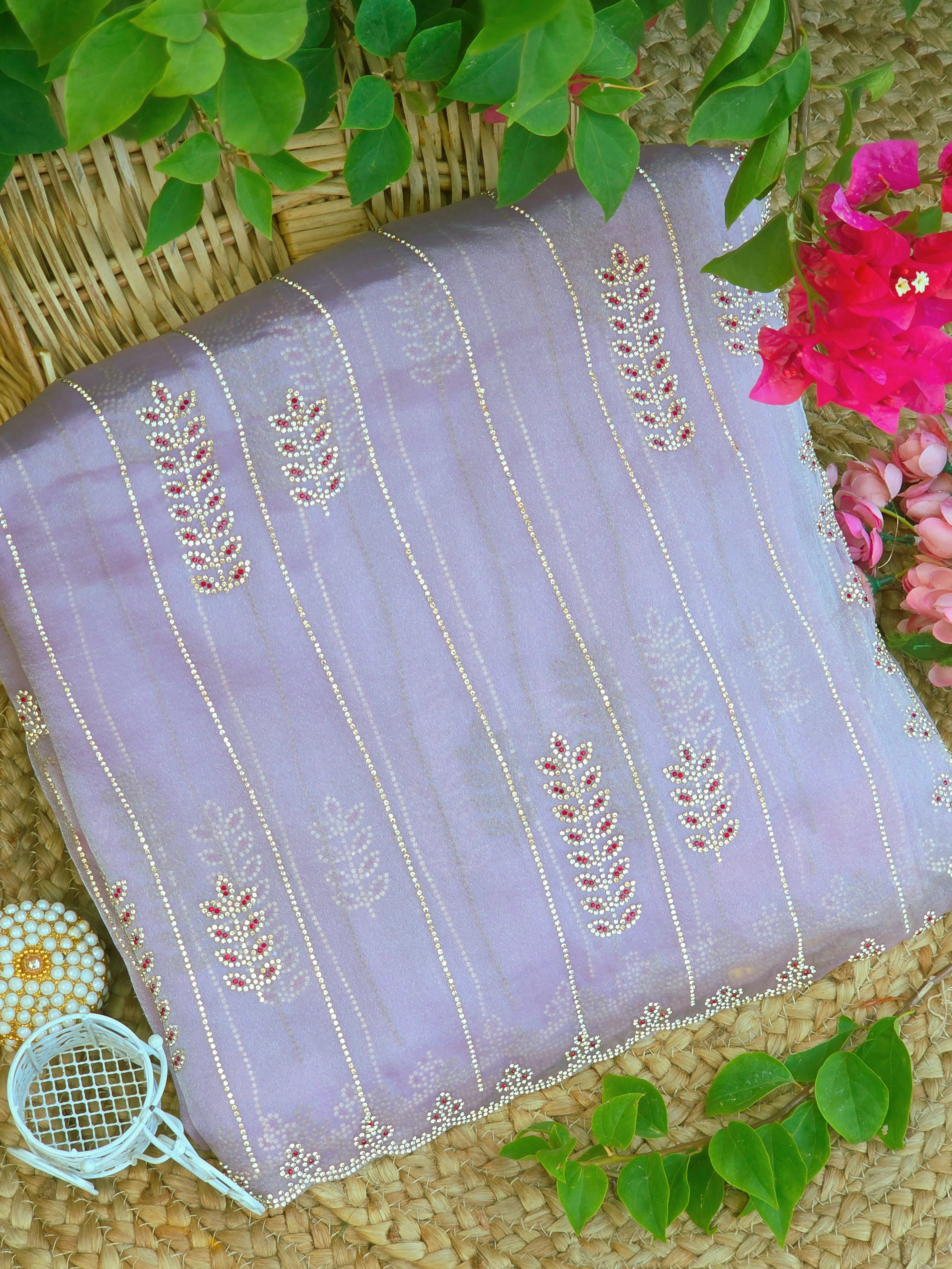 Designer Saree With Stone Work | TTDS3229