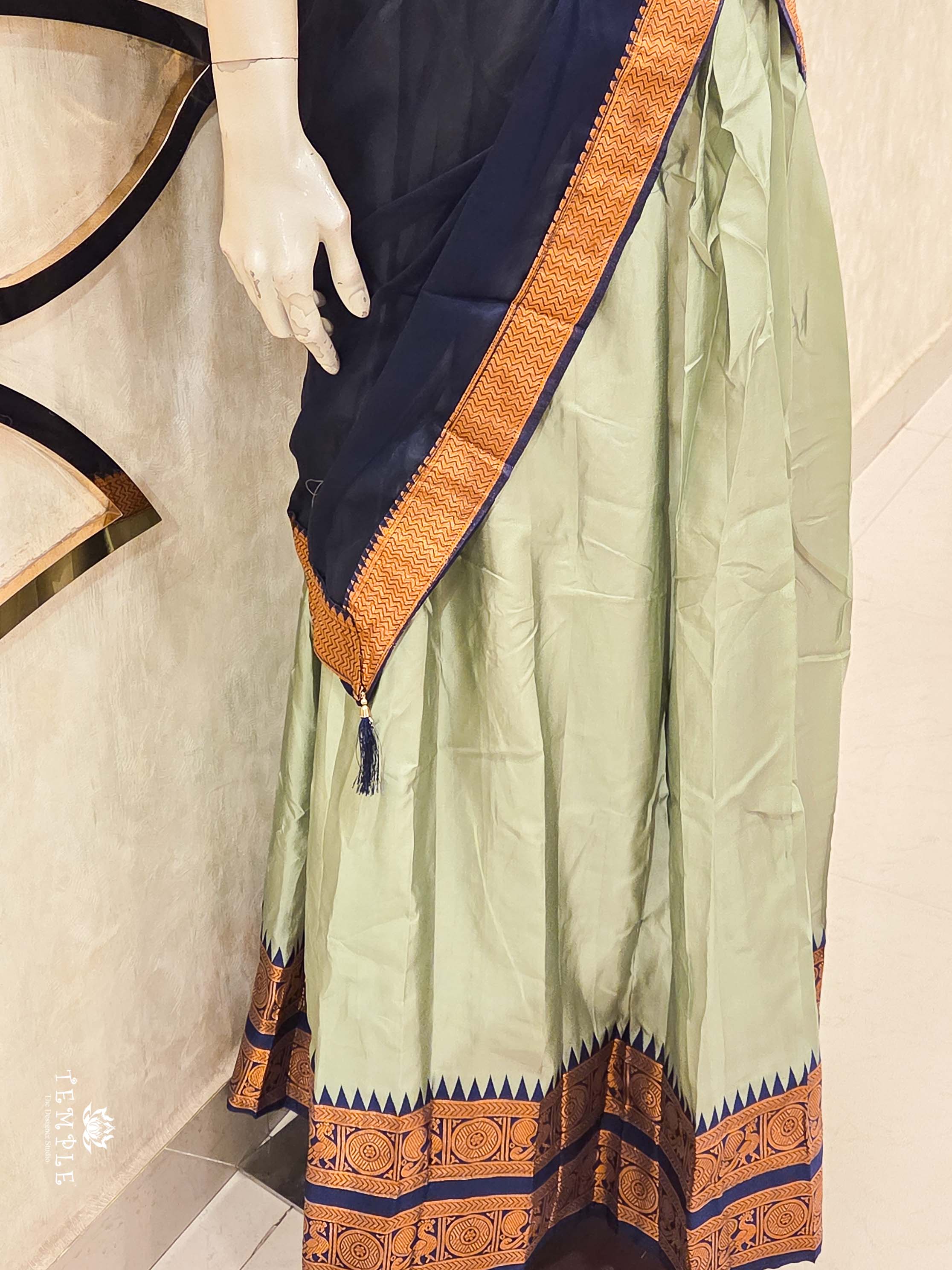 Silk Pattu Pavadai With Dhavani Set | TTDS2161