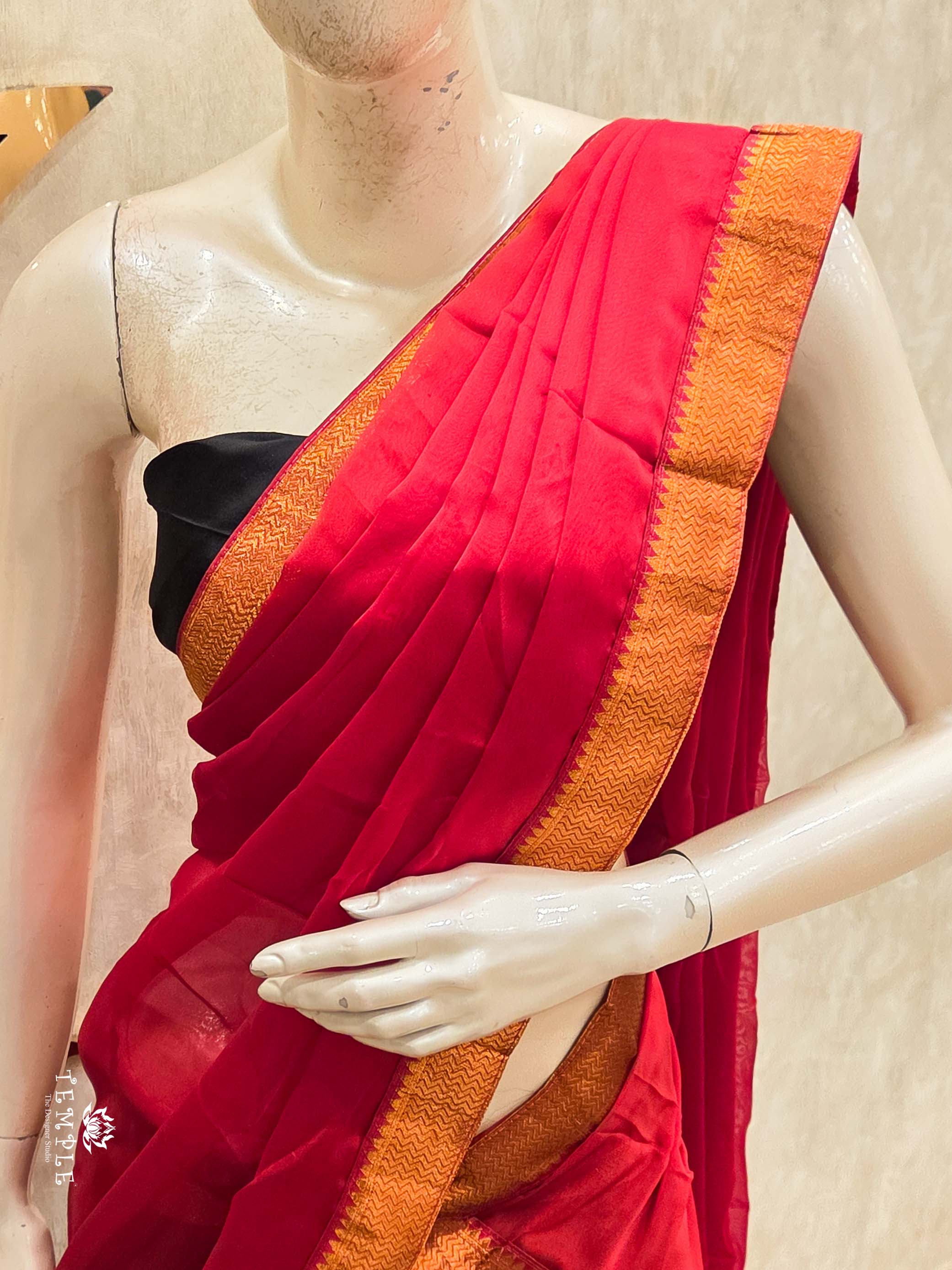 Silk Pattu Pavadai With Dhavani Set | TTDS2161