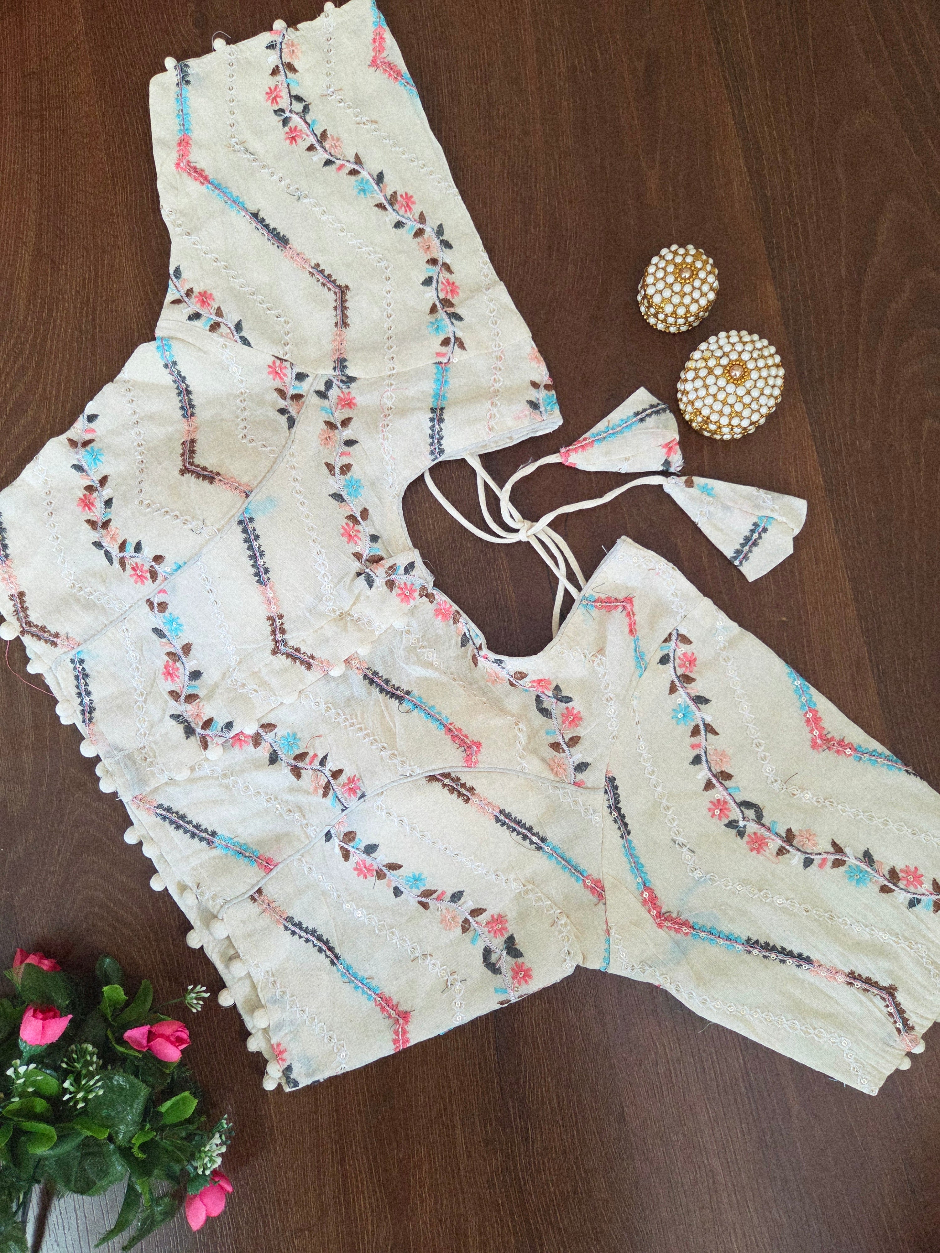 Pure Kadhi Readymade Blouse | TTDS2296