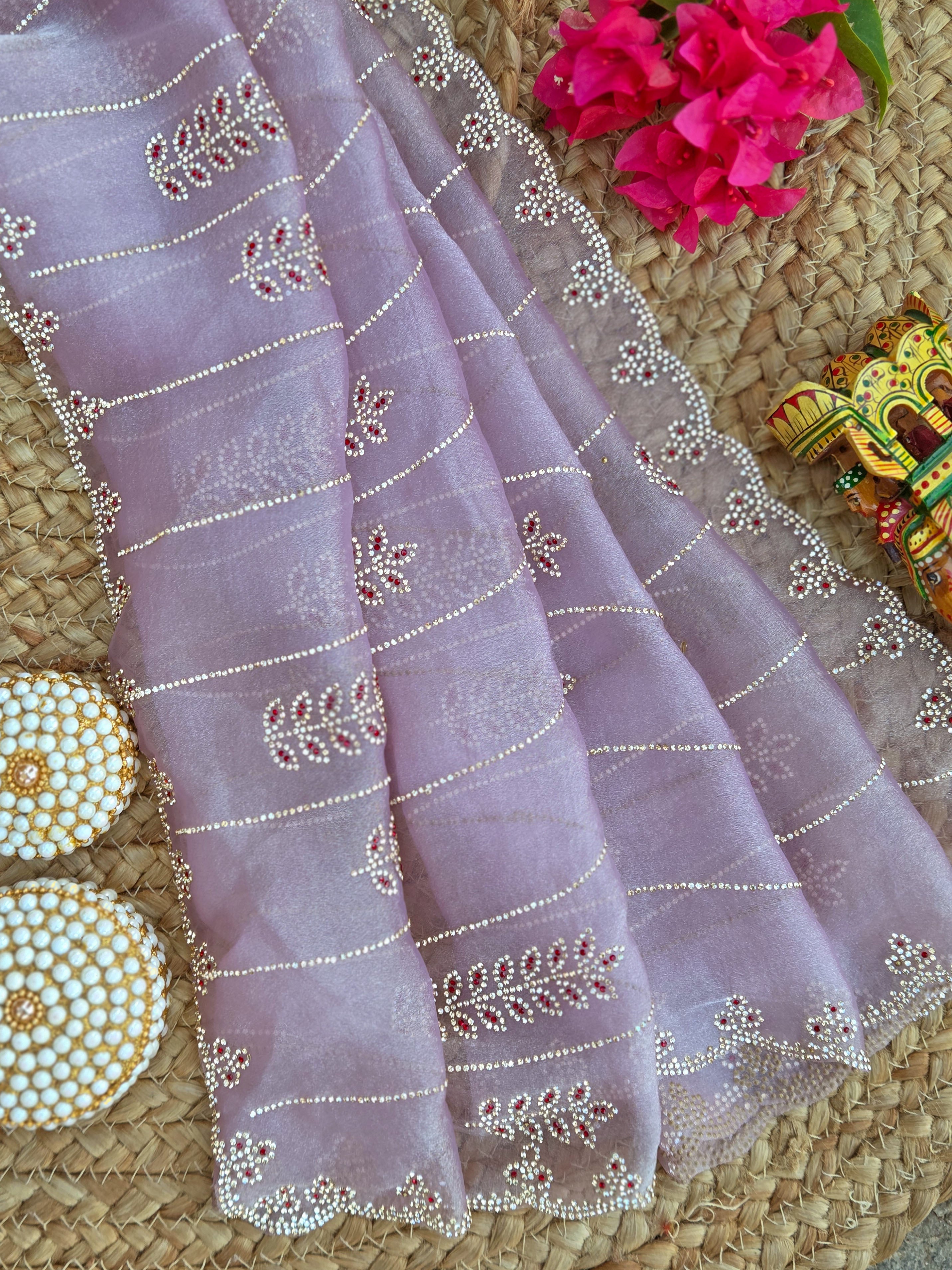 Designer Saree With Stone Work | TTDS3229